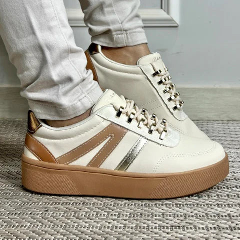 Tênis Feminino Beira Rio Bege