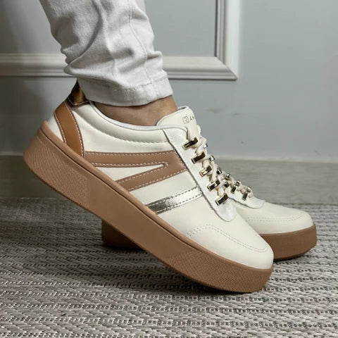 Tênis Feminino Beira Rio Bege