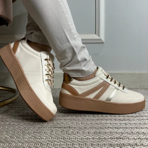 Tênis Feminino Beira Rio Bege