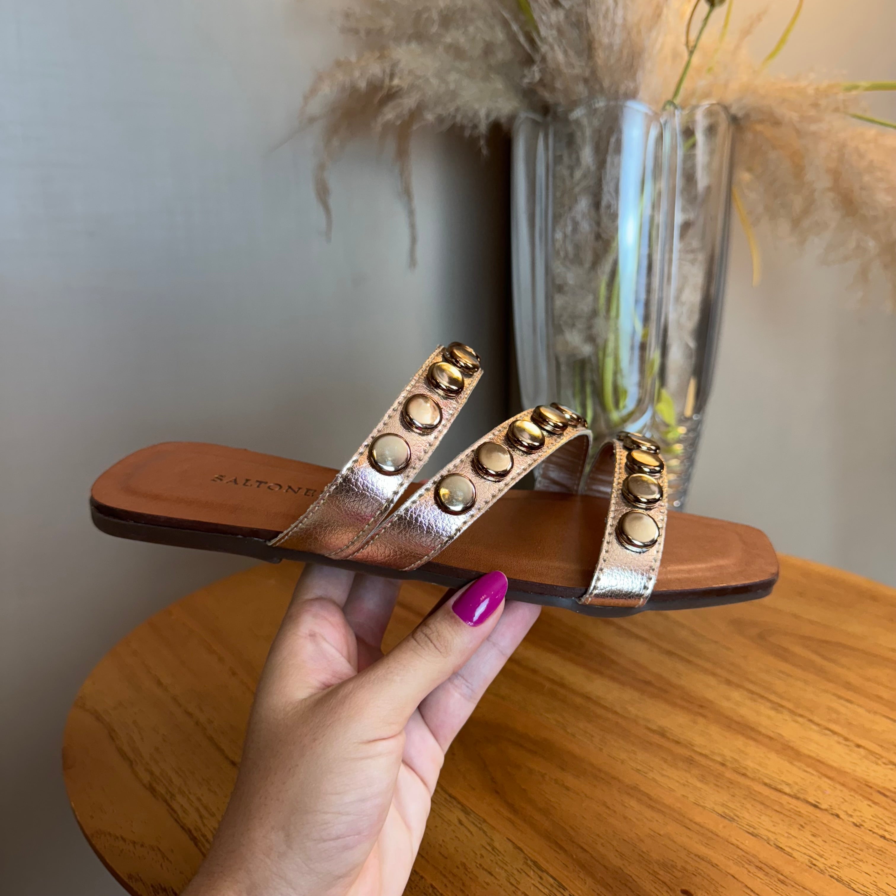 Rasteirinha Saltonela Bronze T042st Bronze