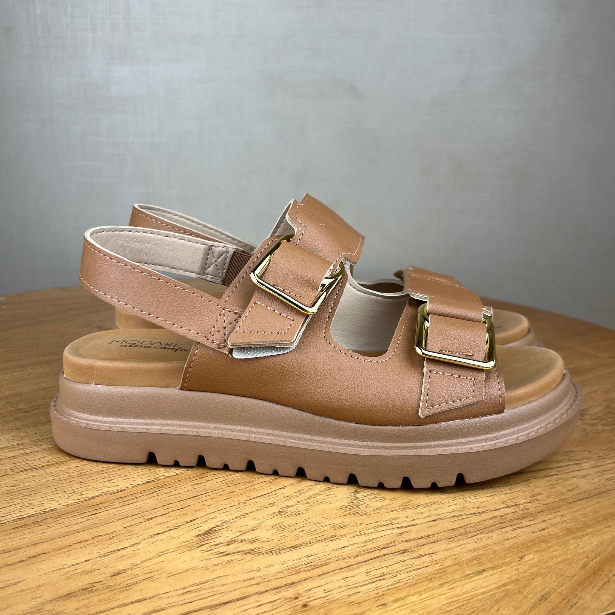 Sandália Feminina Modare Caramelo