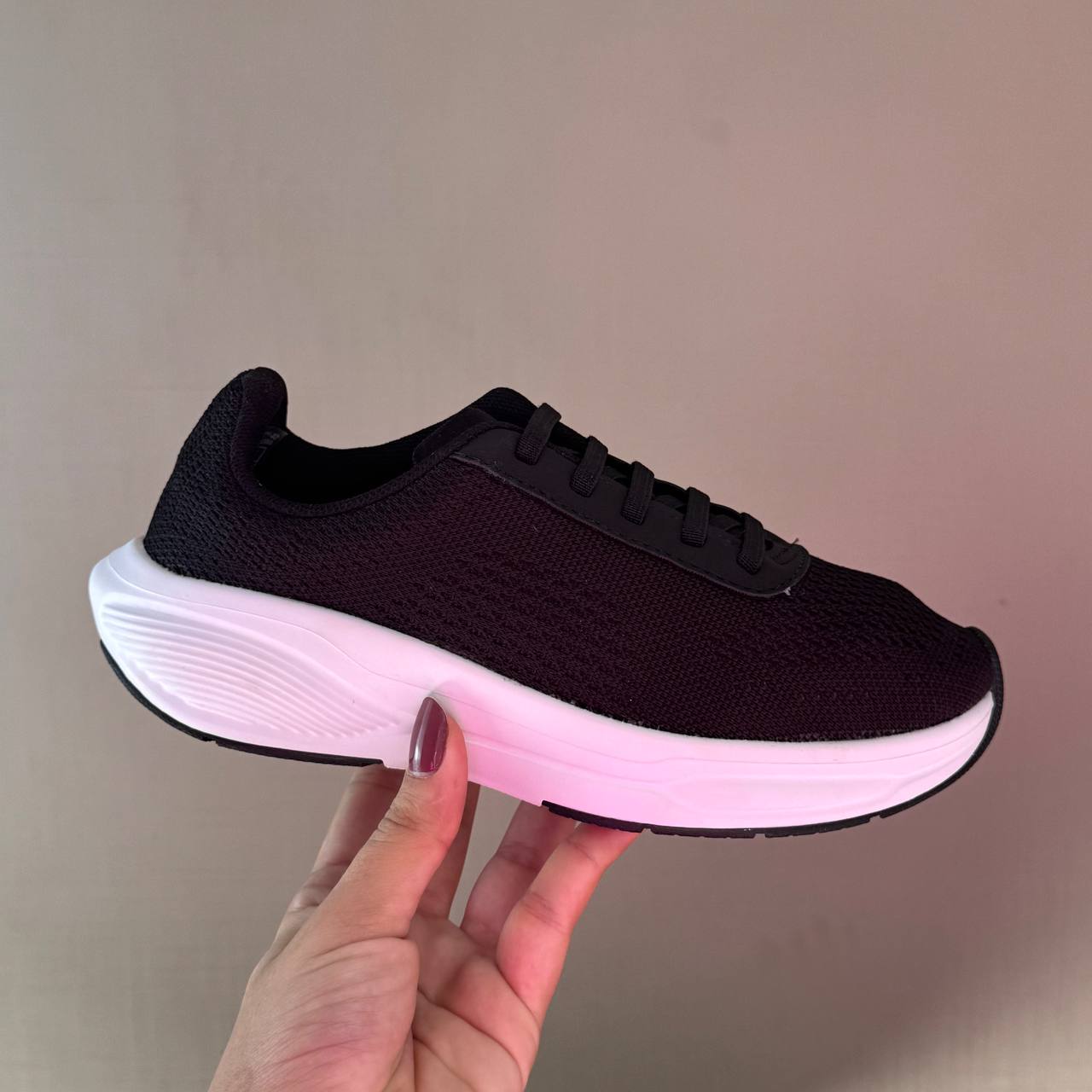 Tenis Infantil Molekinho Preto Com Branco Preto
