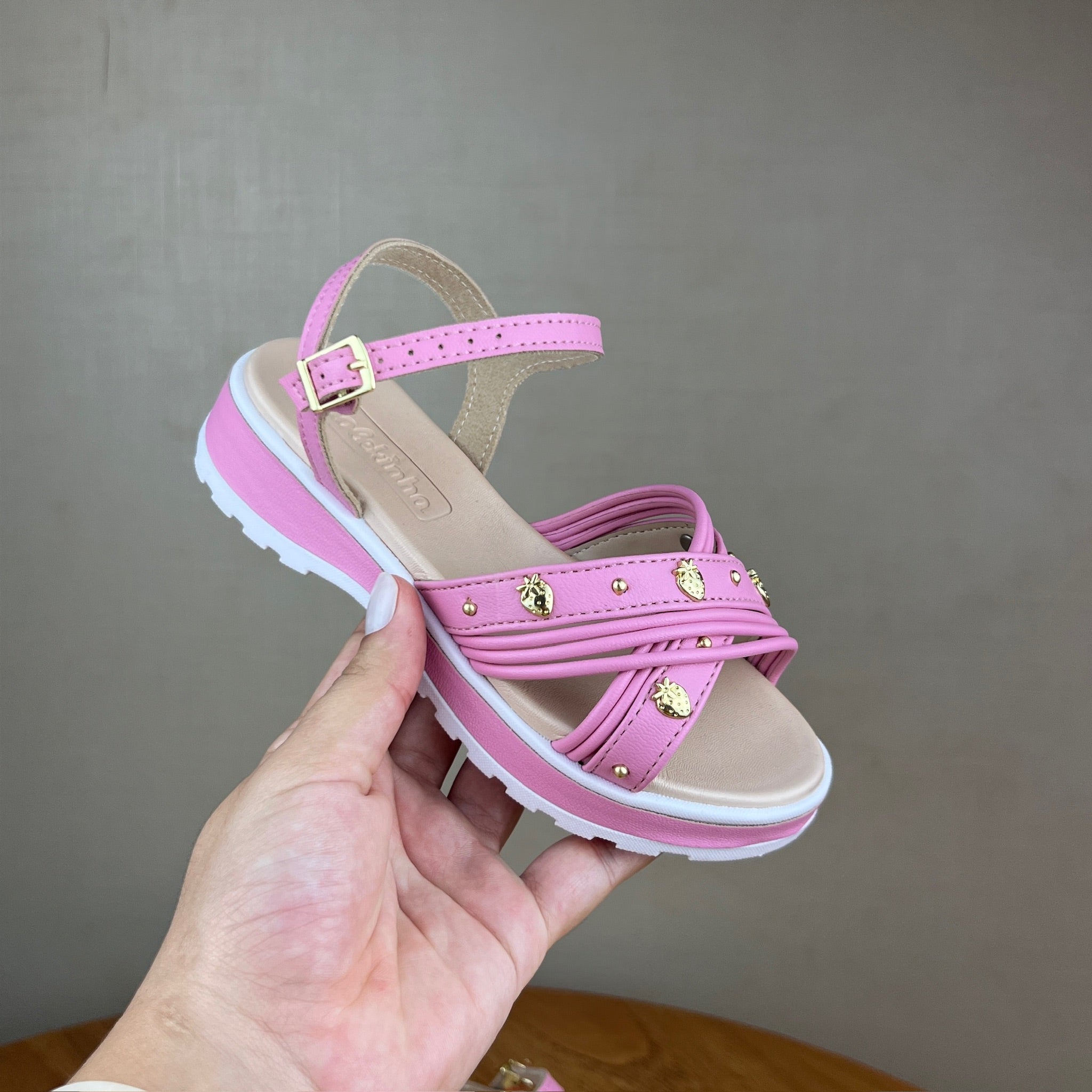Sandalia Infantil Rosa Molekinha Rosa