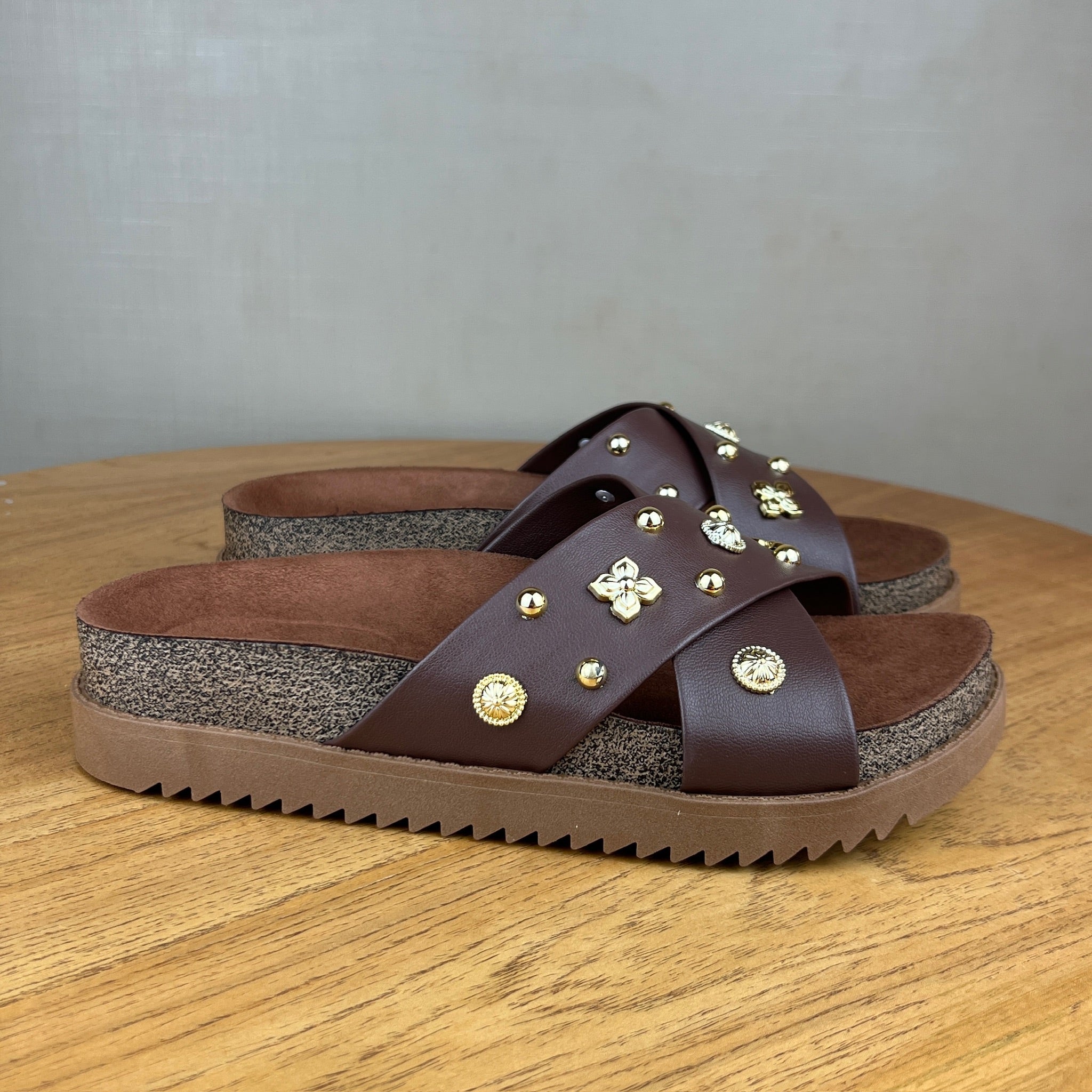 Papete Feminina Moleca Chocolate