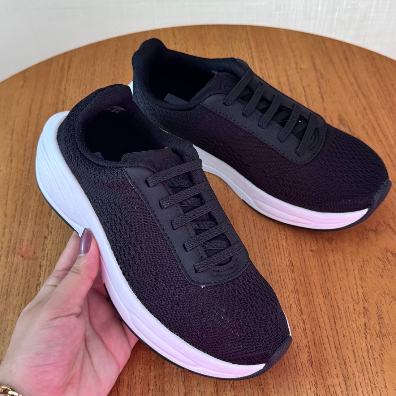 Tenis Infantil Molekinho Preto Com Branco Preto