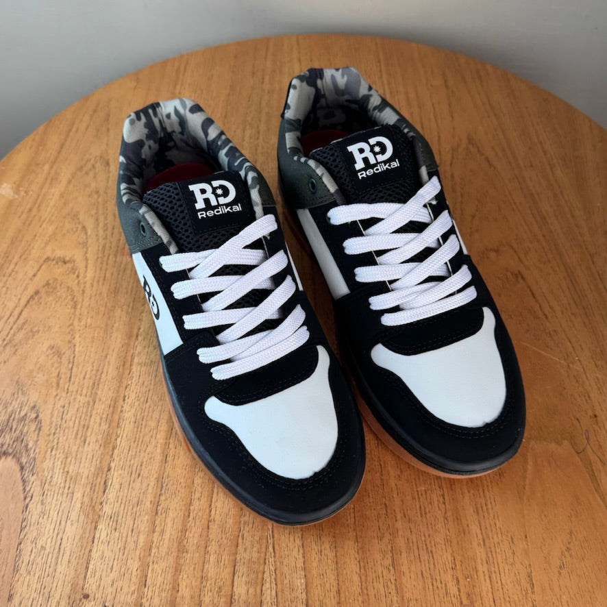 Tênis Casual Masculino Redikal Preto Com Branco Branco