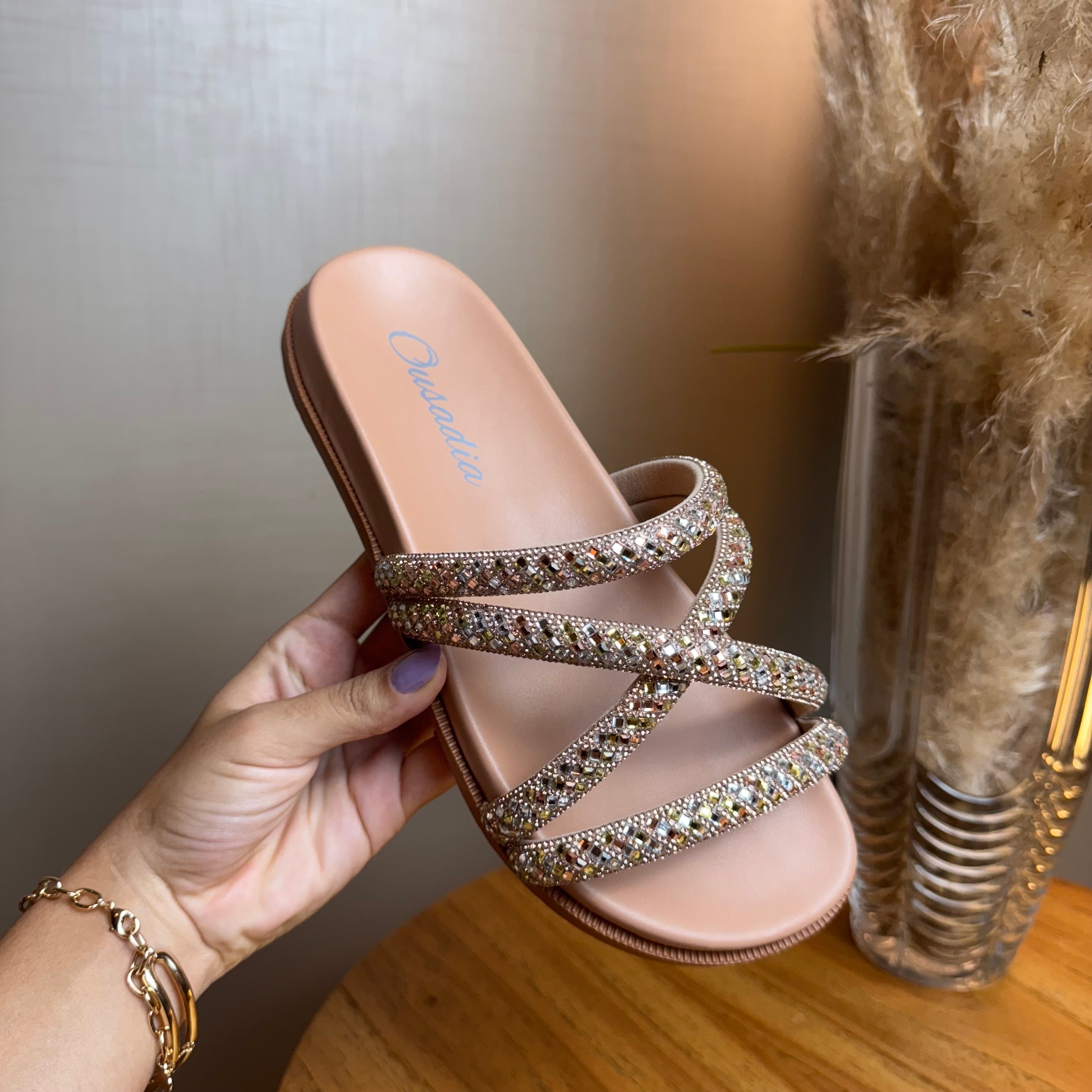 Papete Strass Rosado