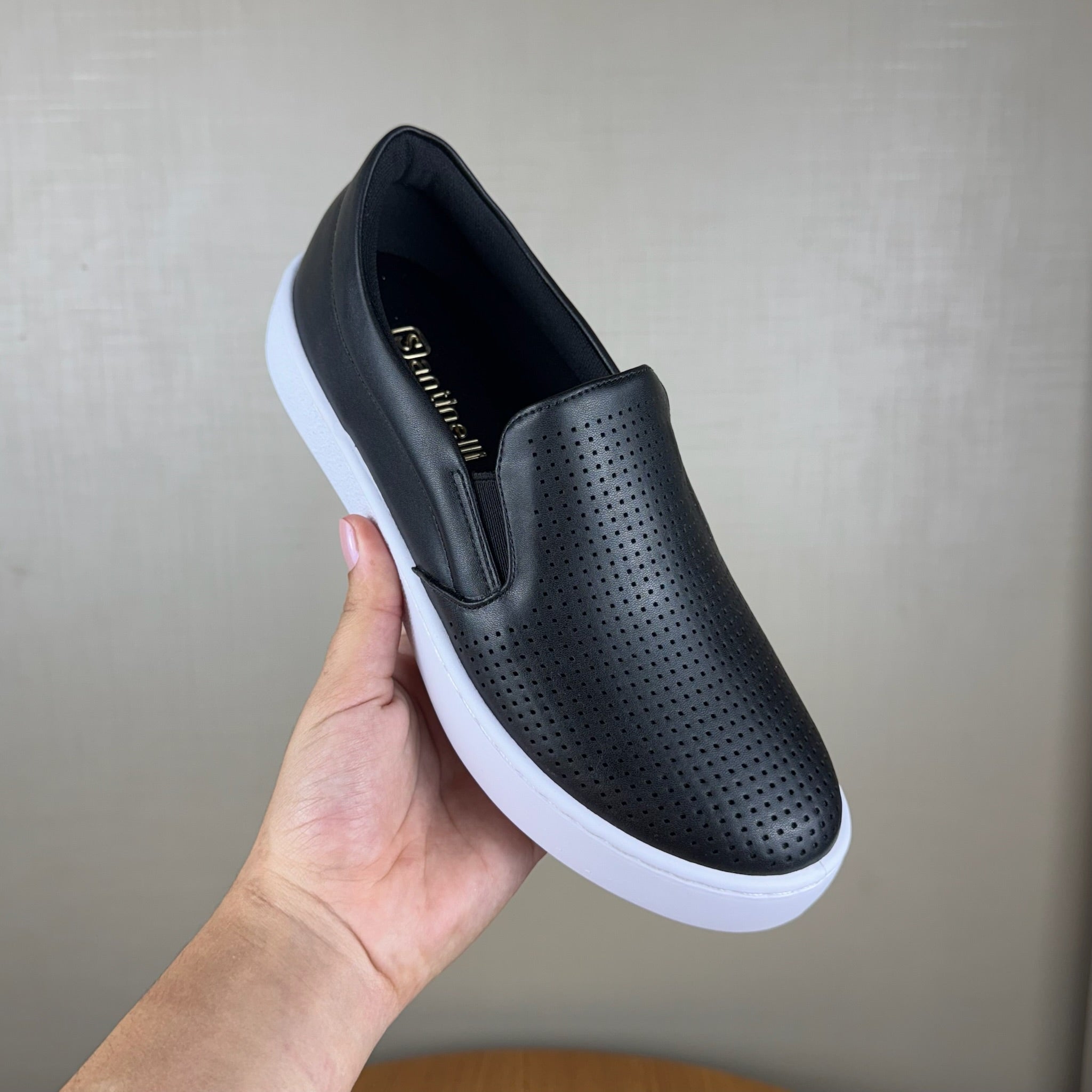 Tênis Feminino Slip On Preto