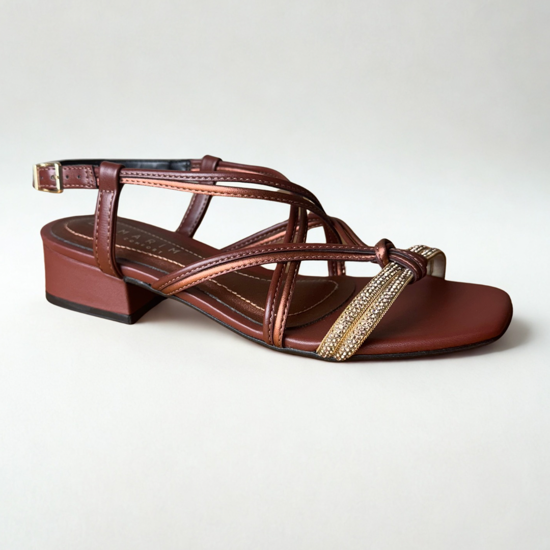 Sandália Salto Bloco Ramarim Rum Rum