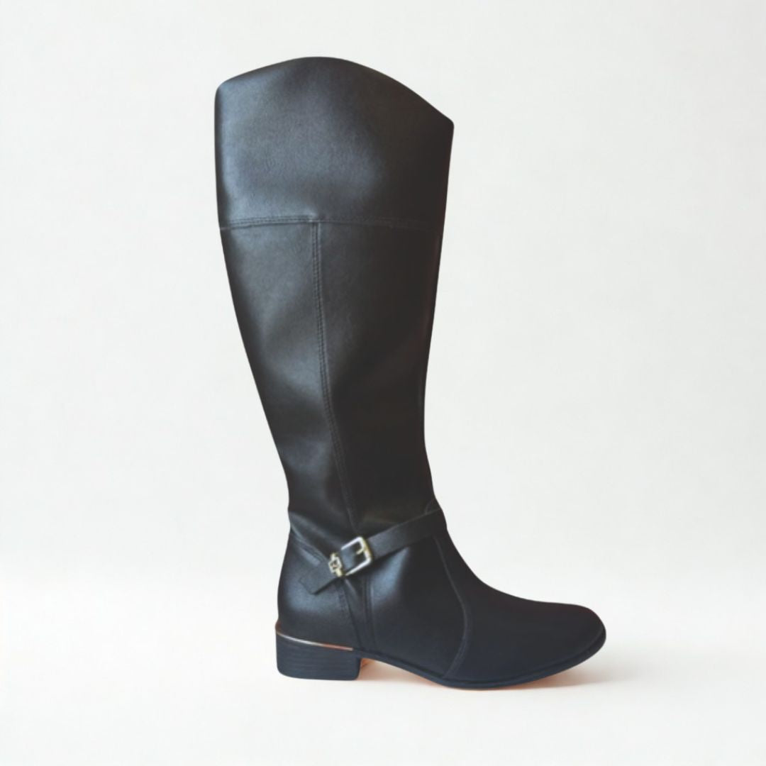 Bota Cano Longo Preta Ramarim Preto