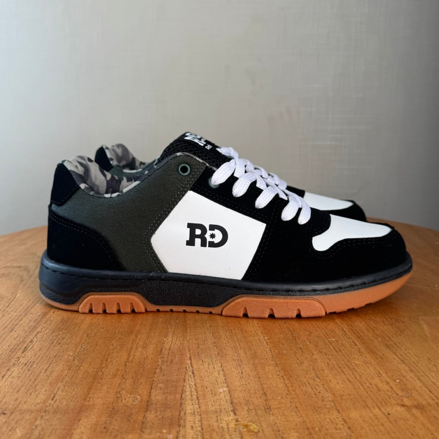 Tênis Casual Masculino Redikal Preto Com Branco Branco