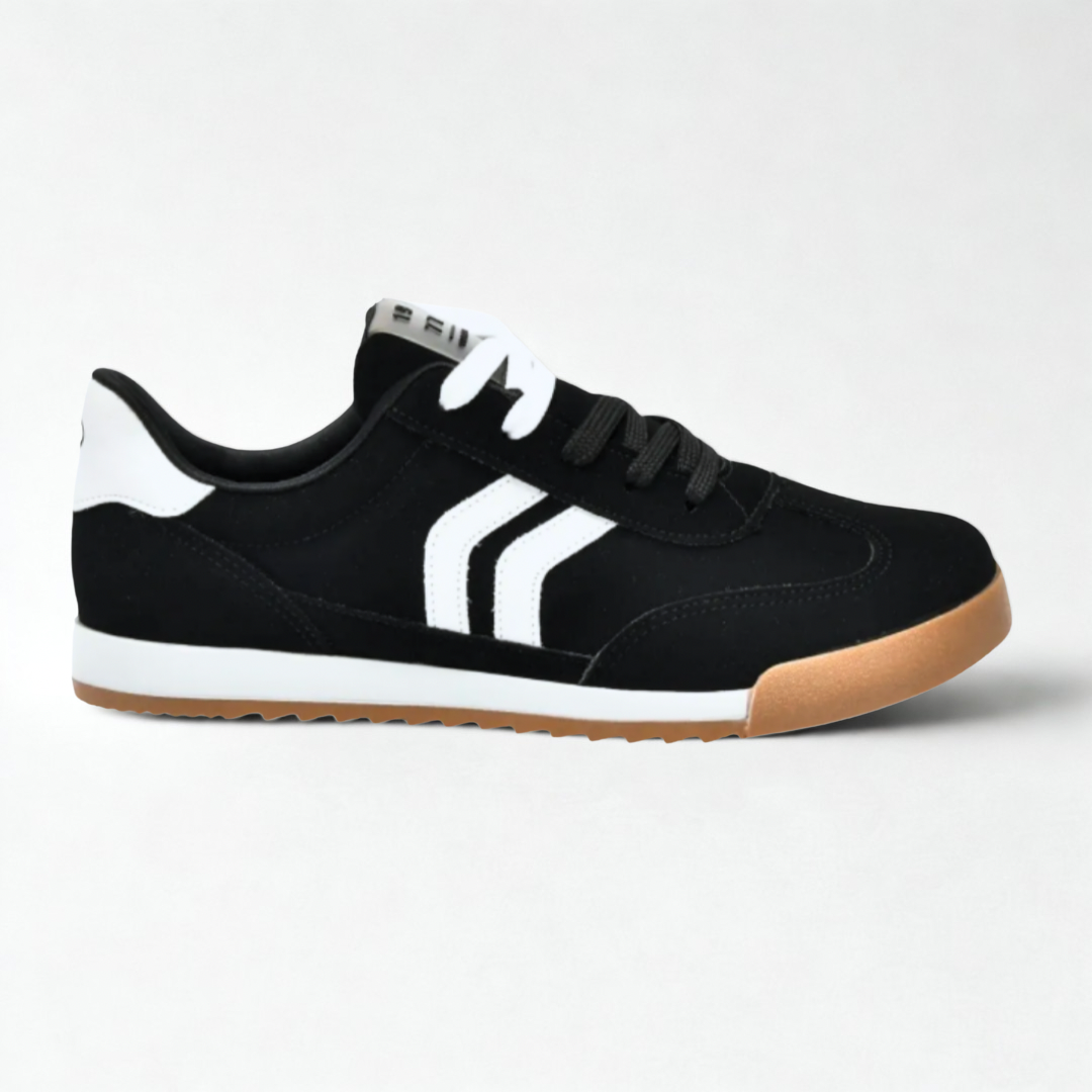 Tênis Feminino Via Marte Preto e Branco