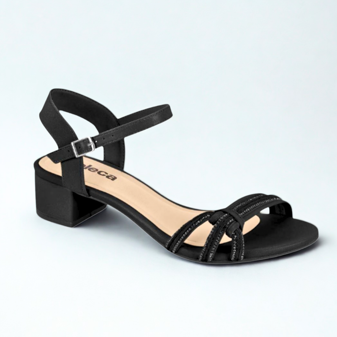 Sandalia Moleca Preto Preto
