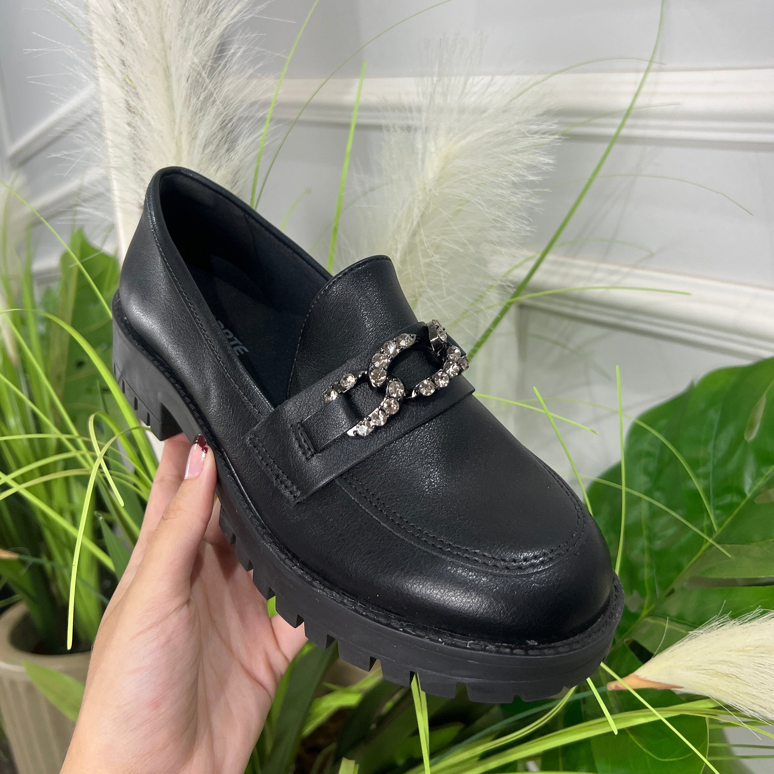 Mocassim Feminino Via Marte Preto