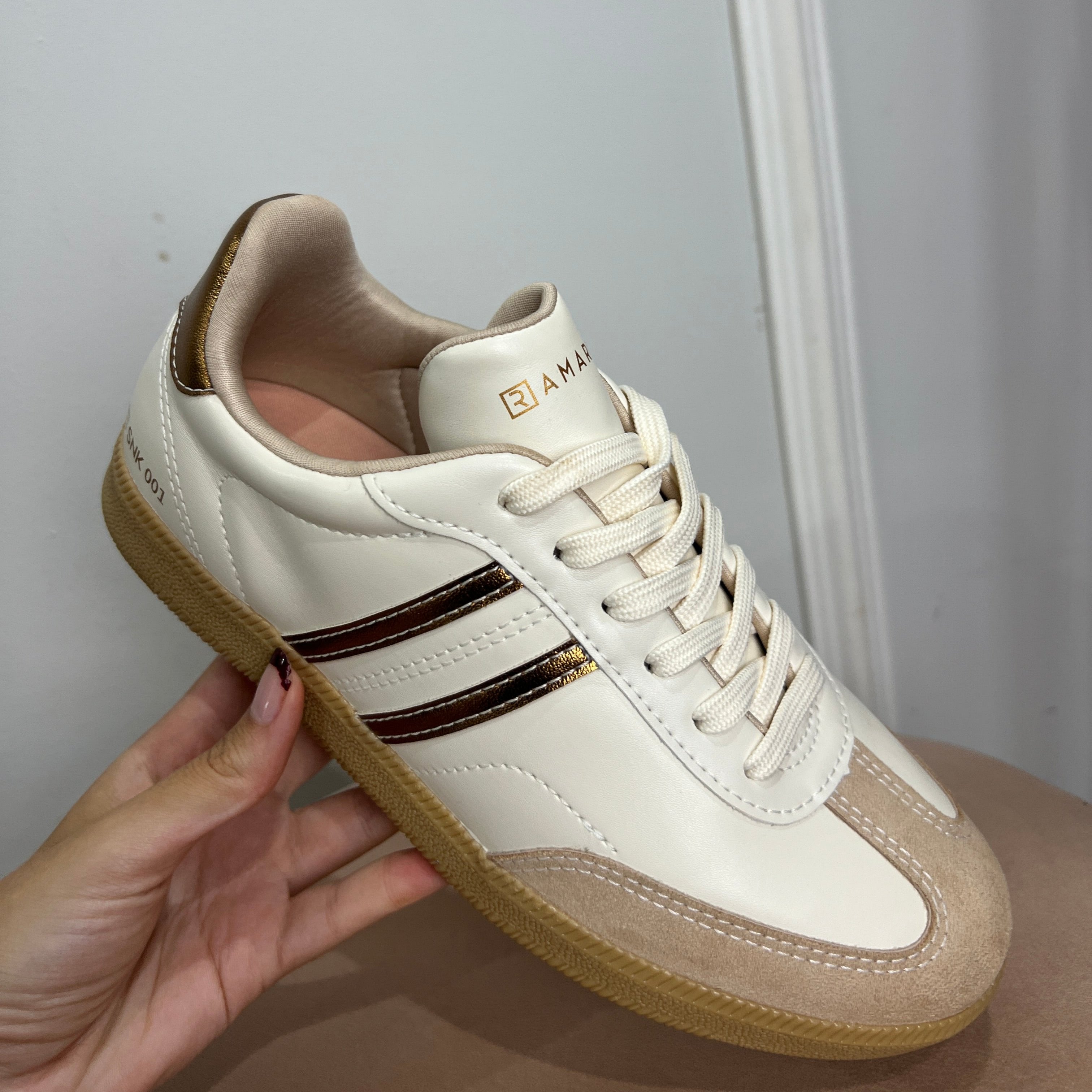 Tênis Feminino Casual Ramarim Branco/bege