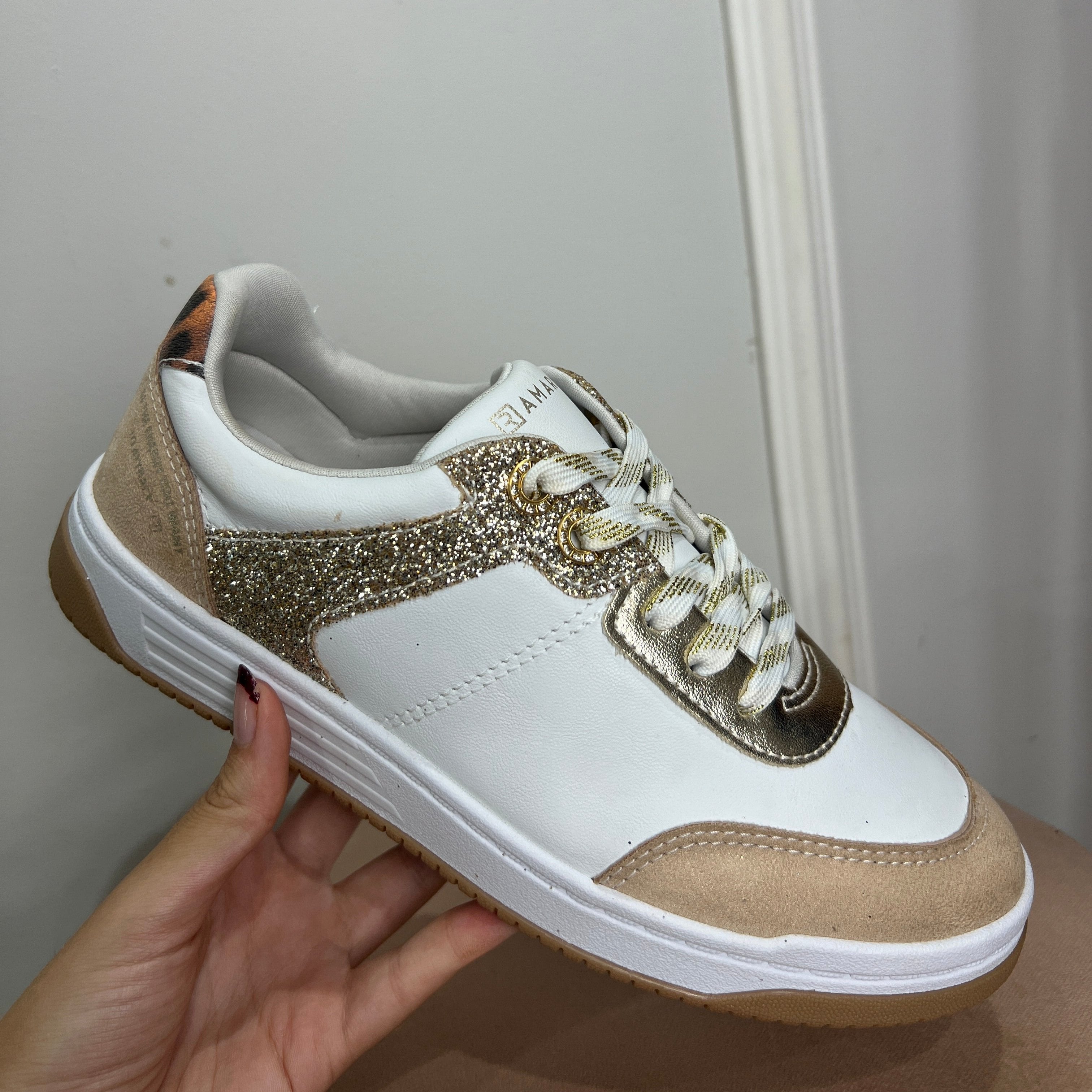 Tênis Feminino Casual Ramarim Branco/bege