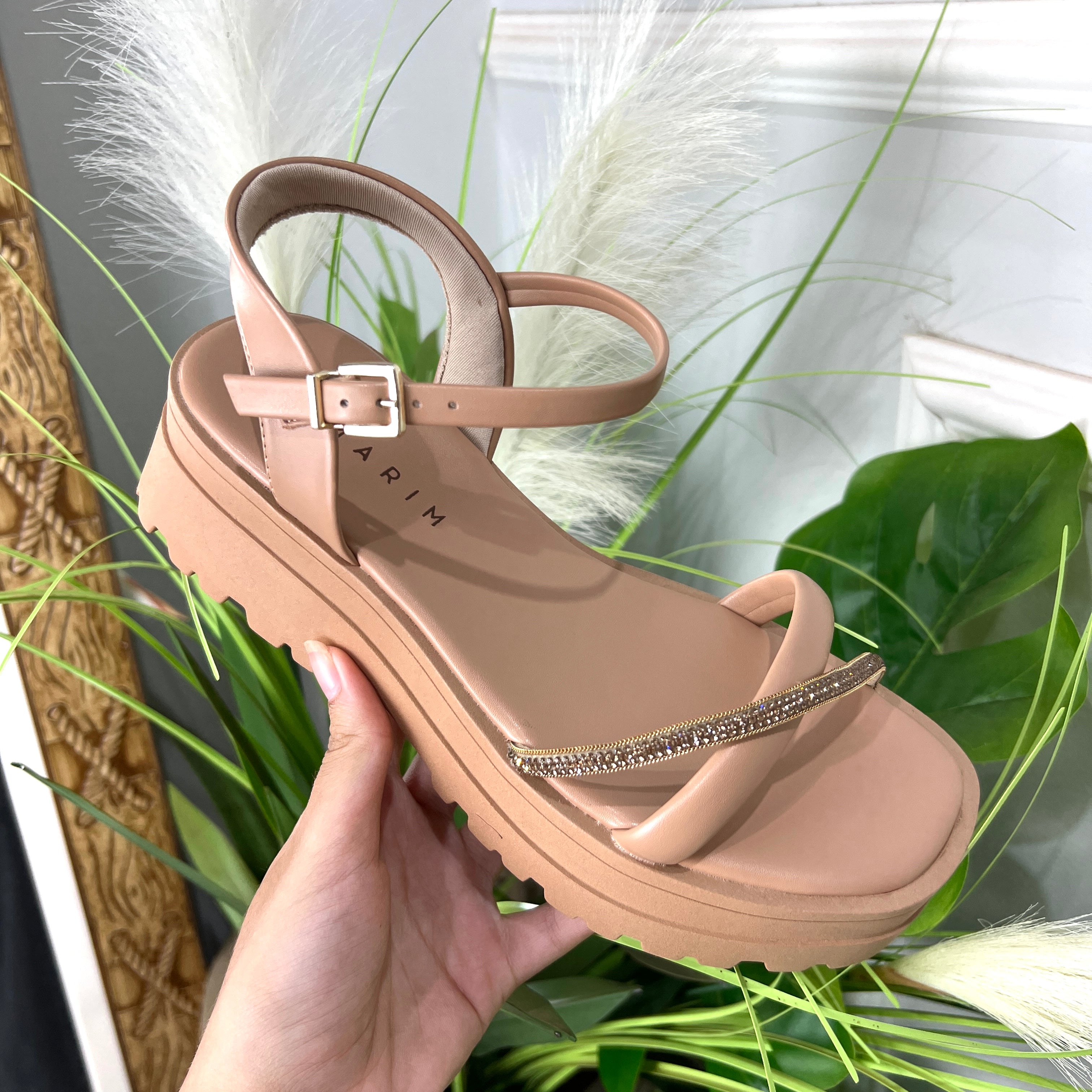 Sandália Ramarim Caqui