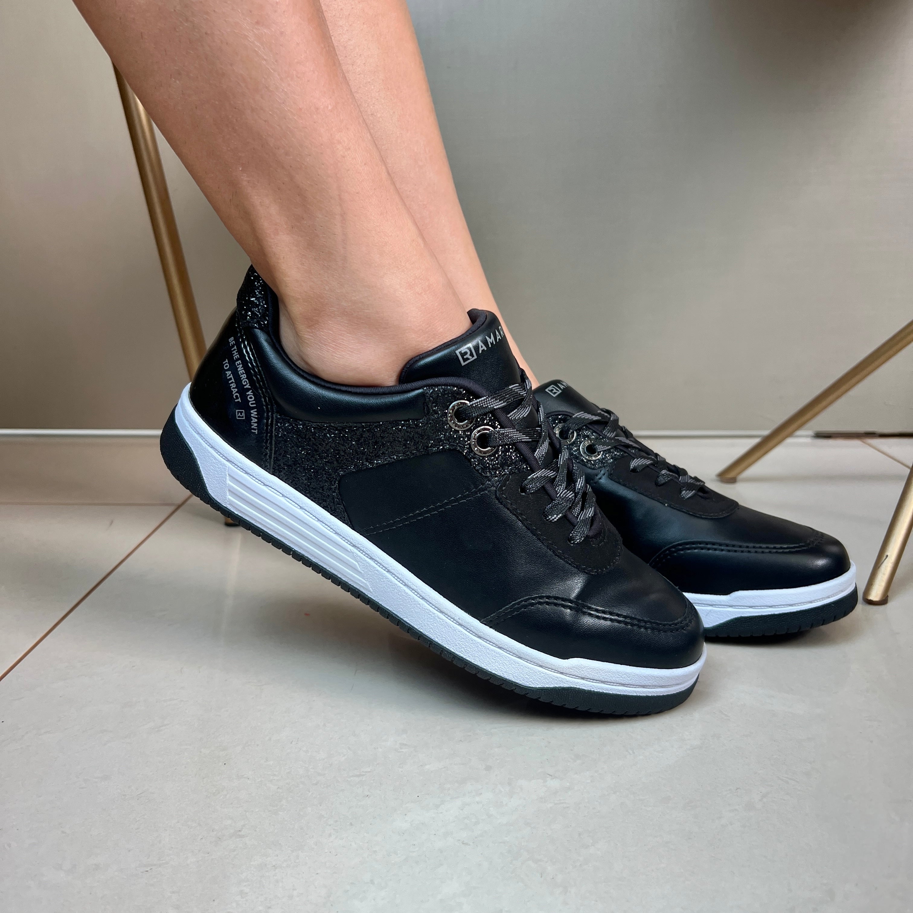 Tênis Feminino Casual Ramarim Preto