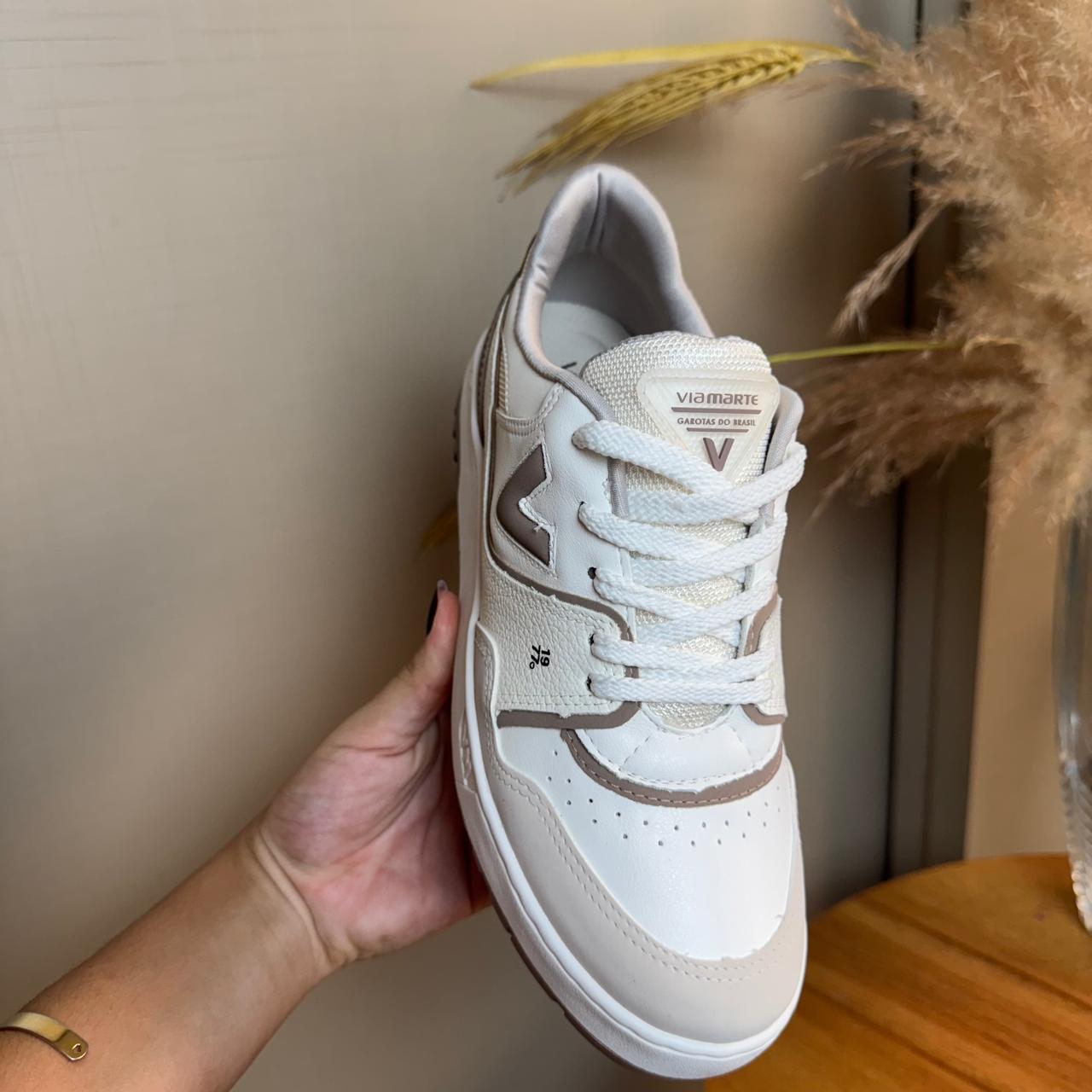 Tenis Via Marte Feminino Baunilha Bege/marrom
