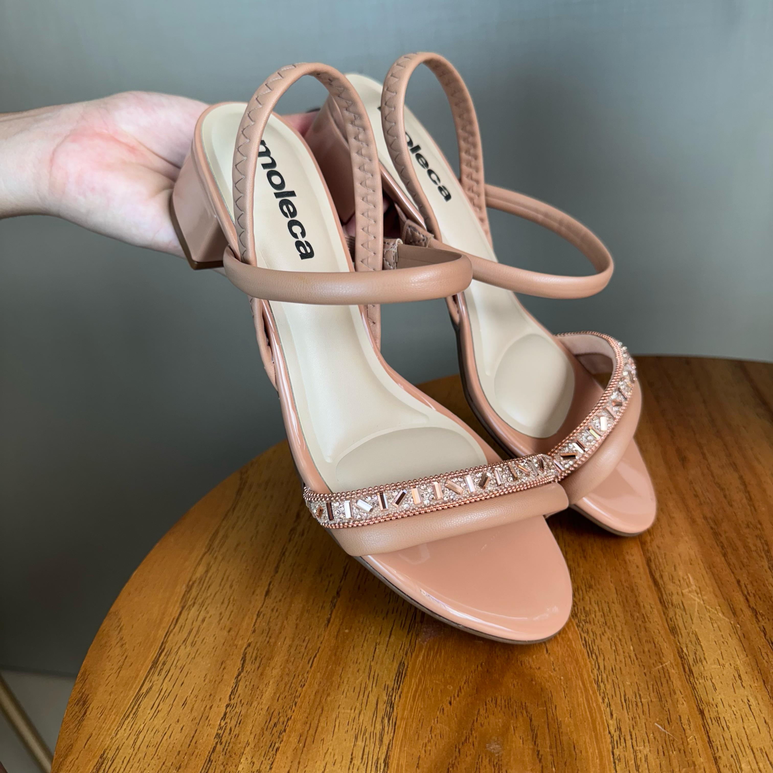 Sandália Moleca Creme