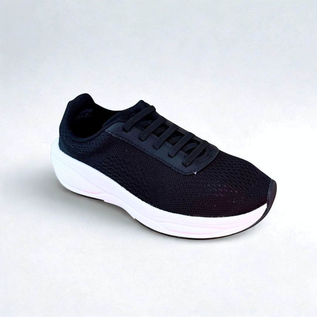 Tenis Infantil Molekinho Preto Com Branco Preto