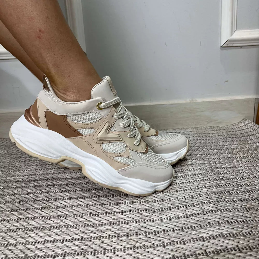 Tênis Feminino Via Marte Baunilha