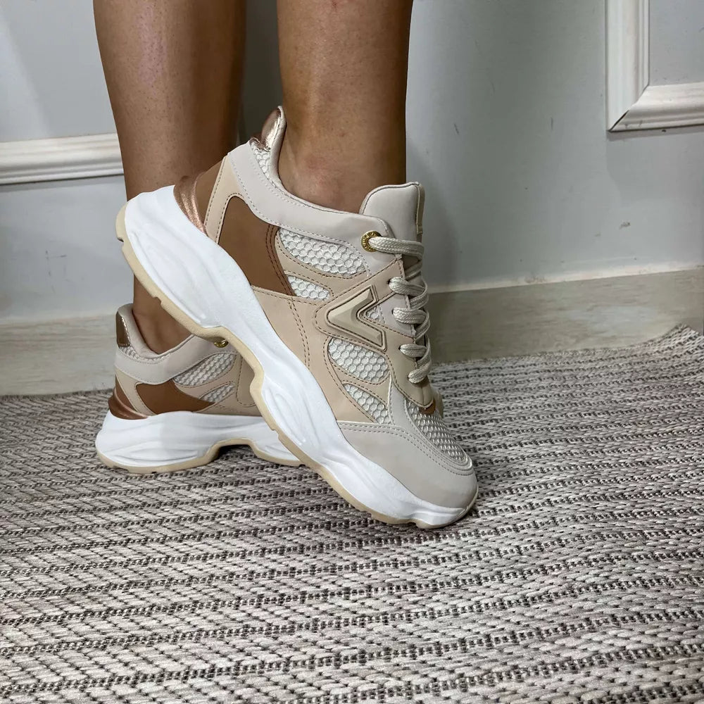 Tênis Feminino Via Marte Baunilha