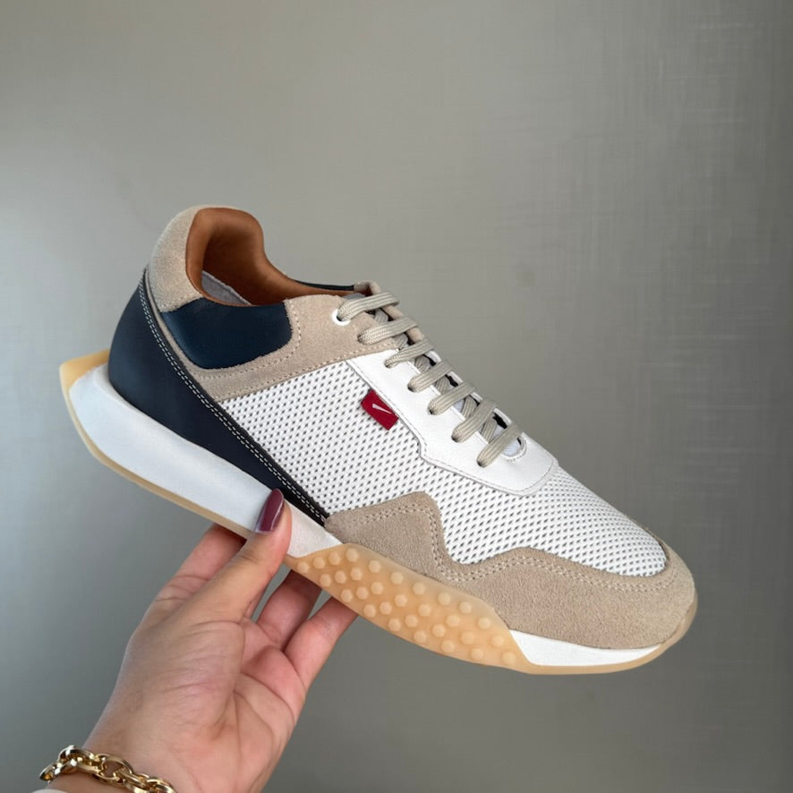 Sapatênis Masculino Moderno Ferracini Creme