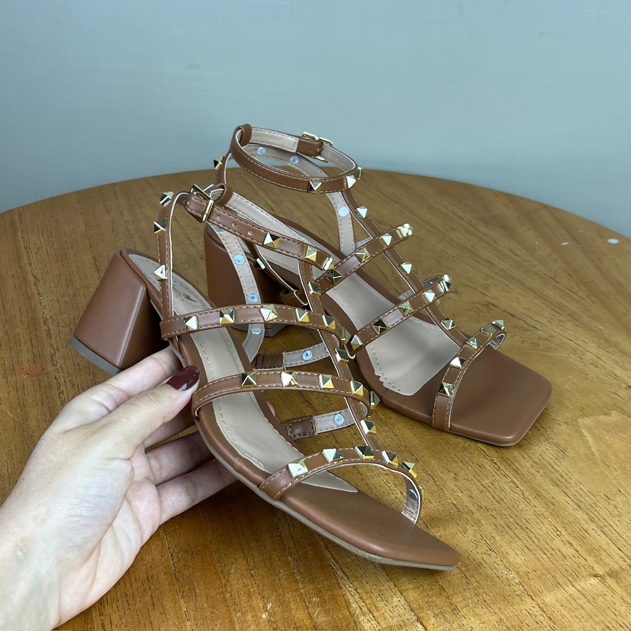 Sandália Feminina A.B Caramelo