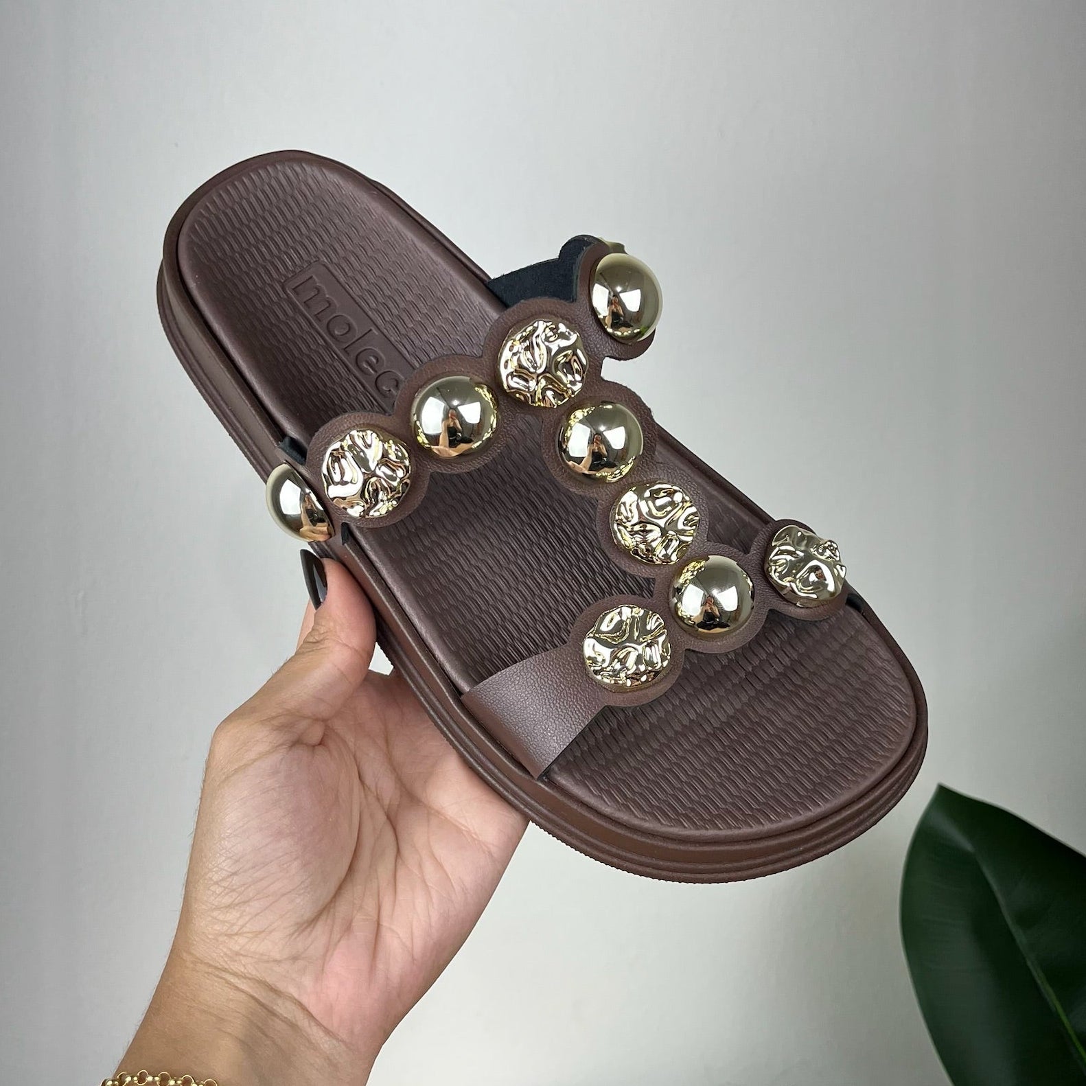 Papete Feminina Moleca Marrom