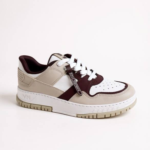 Tênis Feminino Via Marte Vinho Branco
