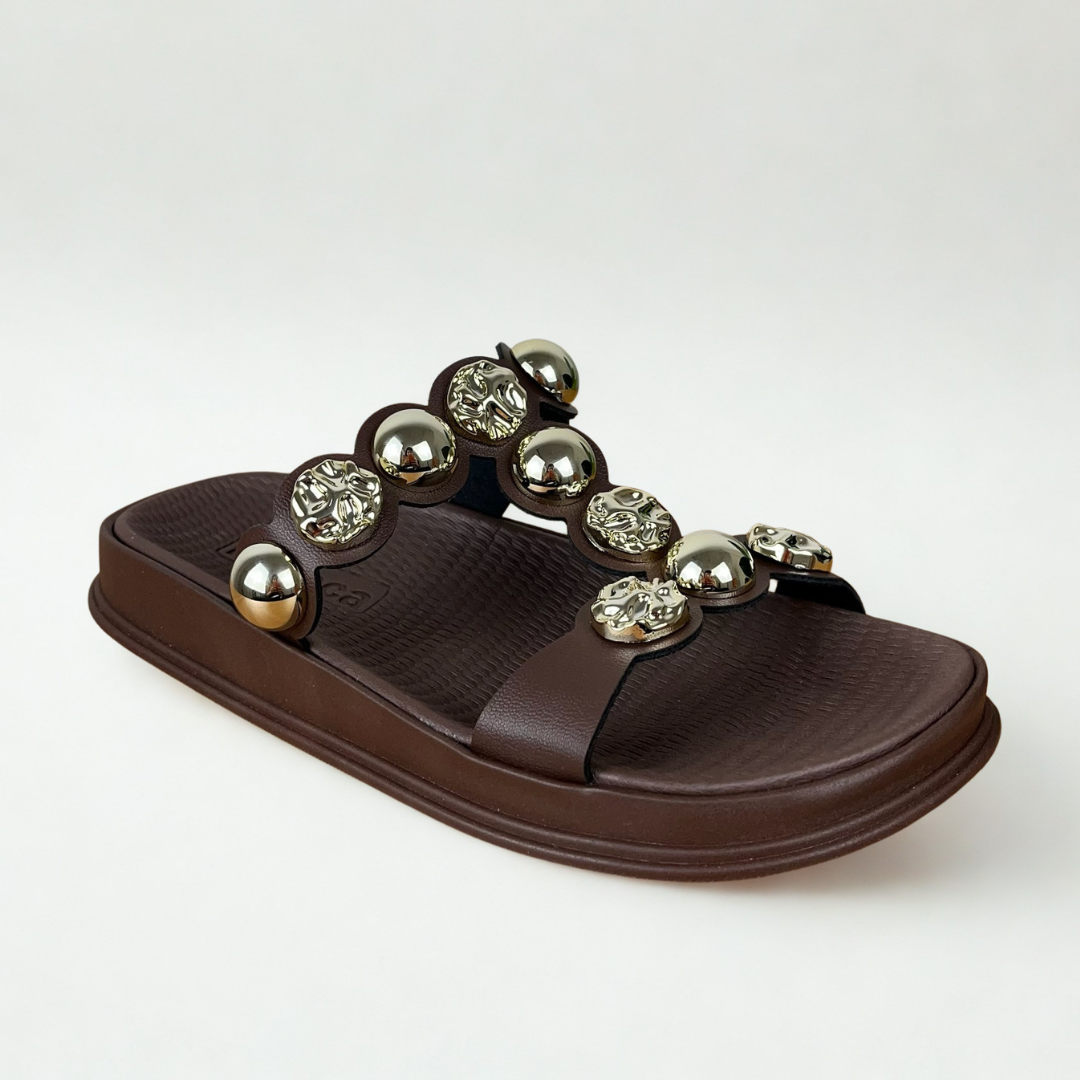 Papete Feminina Moleca Marrom