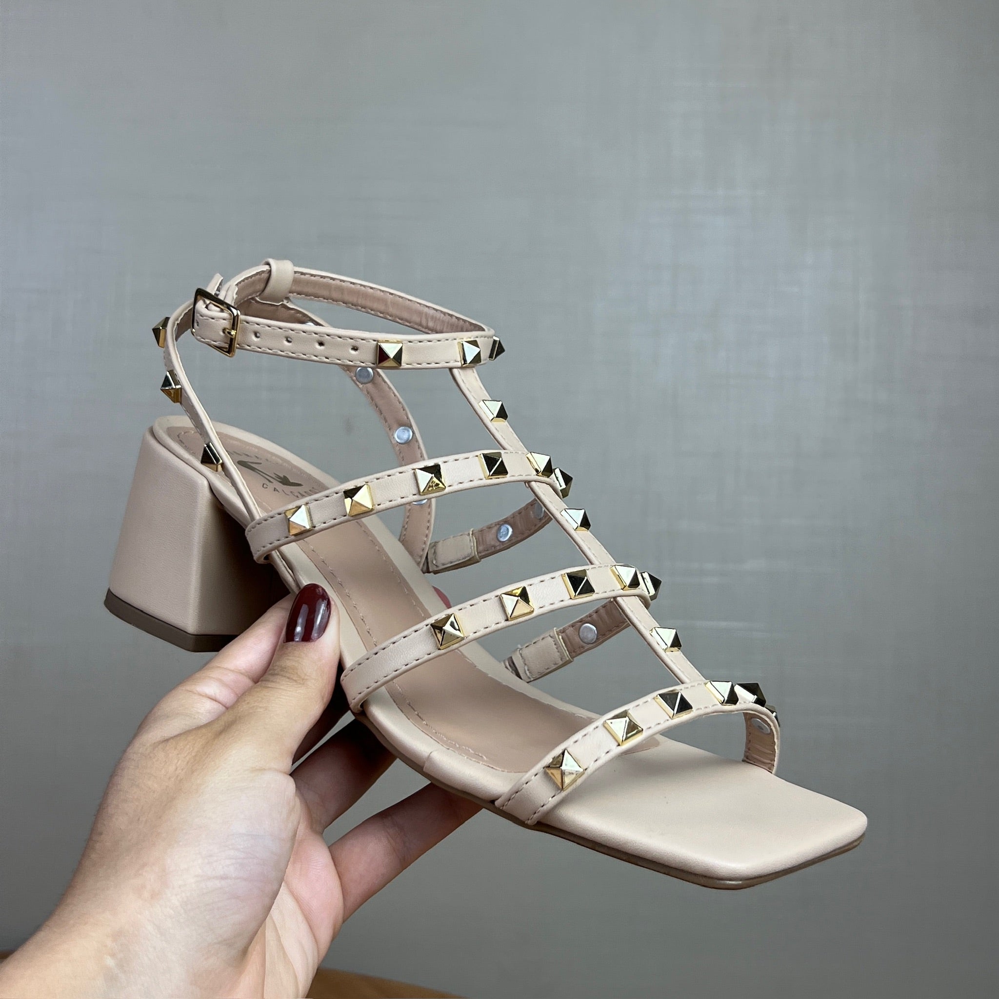 Sandália Feminina A.b Caramelo Bege