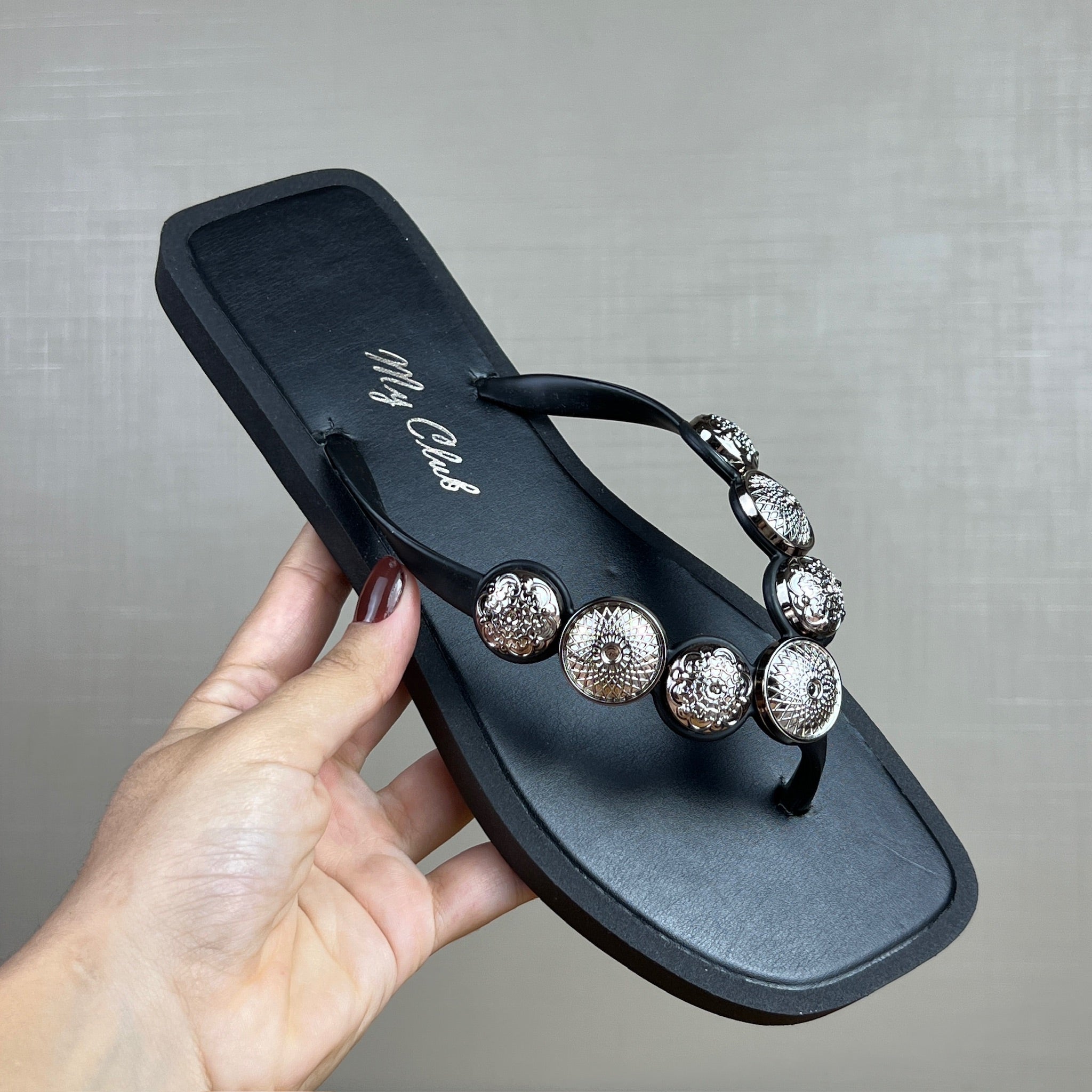 Chinelo Feminino A.b Preto Preta