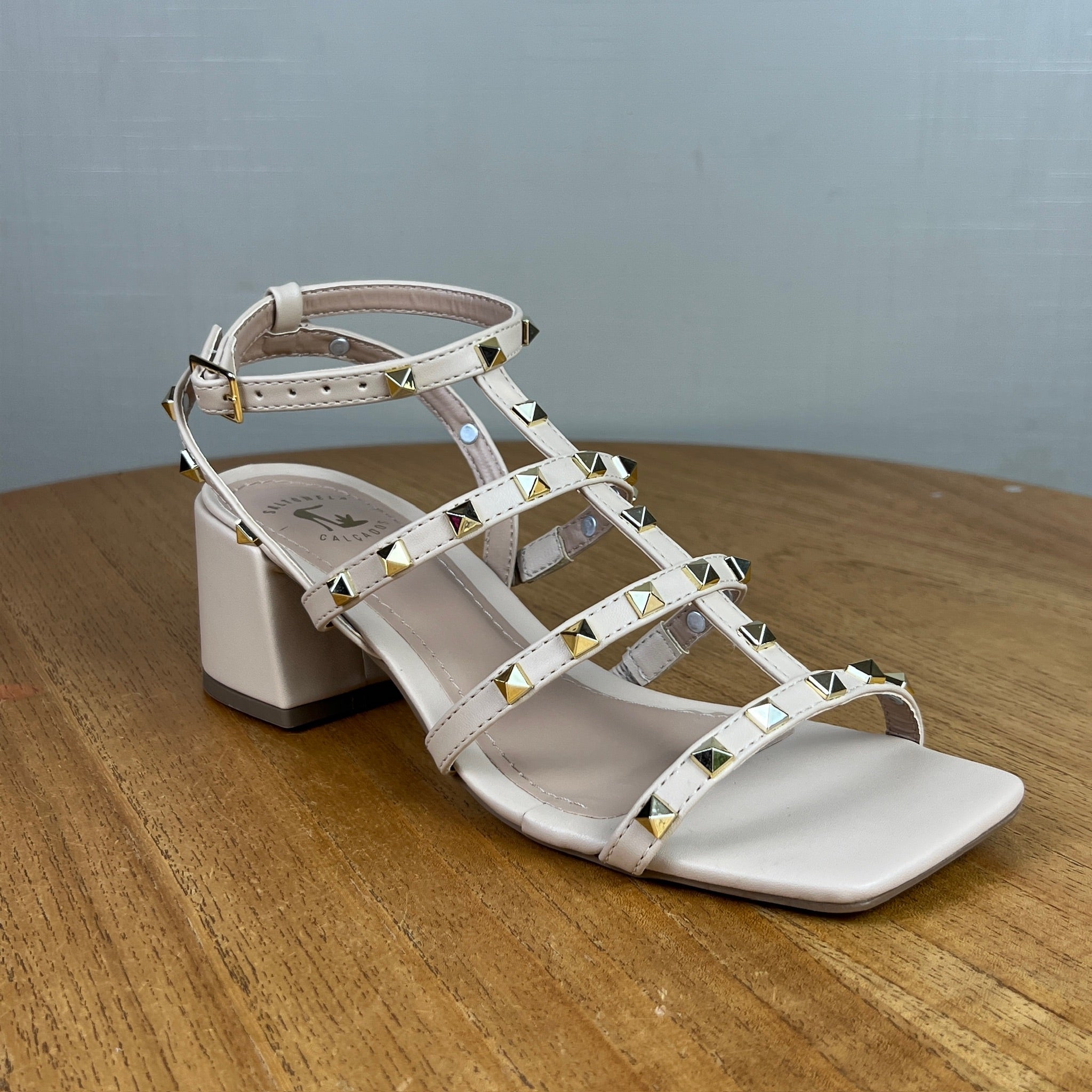 Sandália Feminina A.b Caramelo Bege