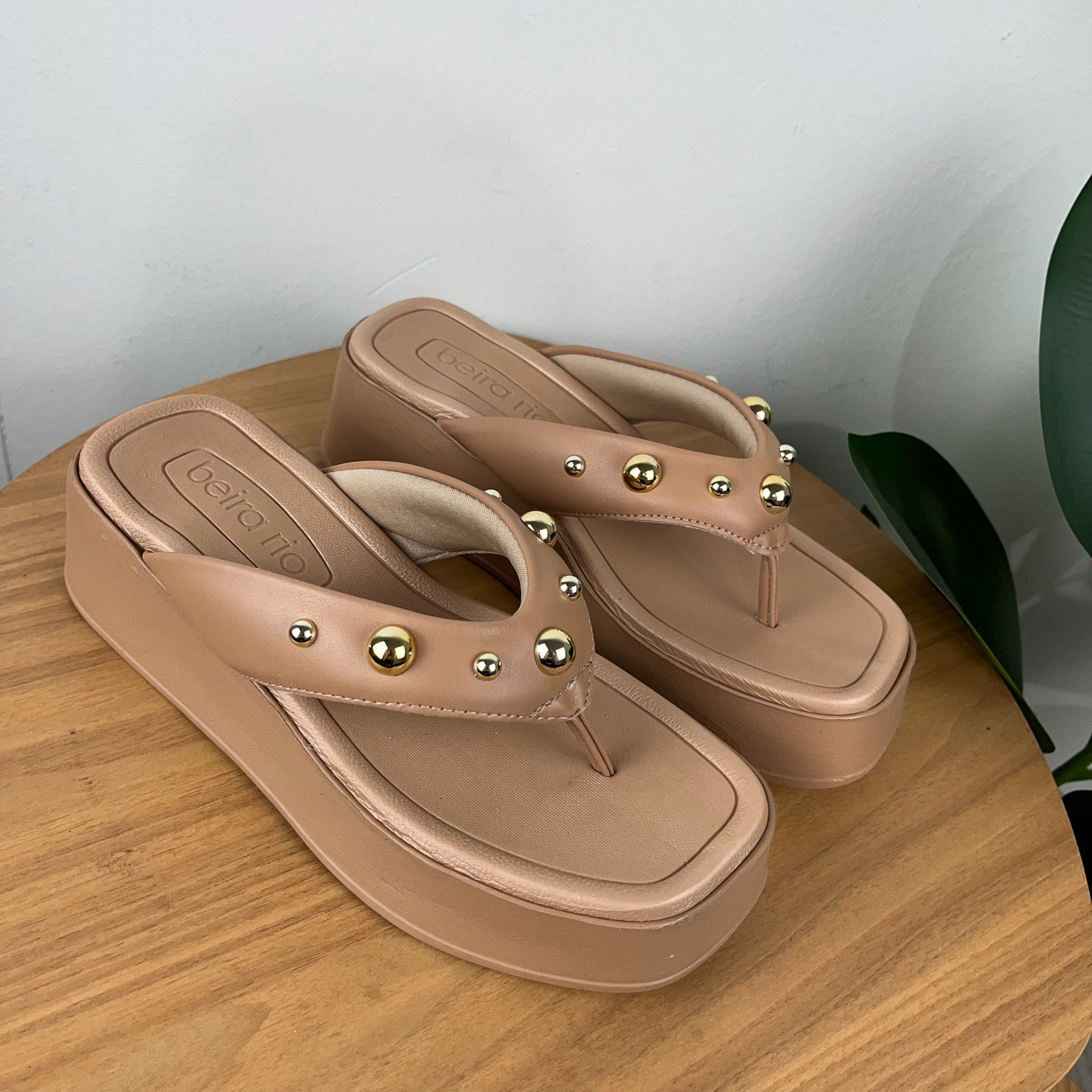 Tamanco Feminino Beira Rio Nude Nude