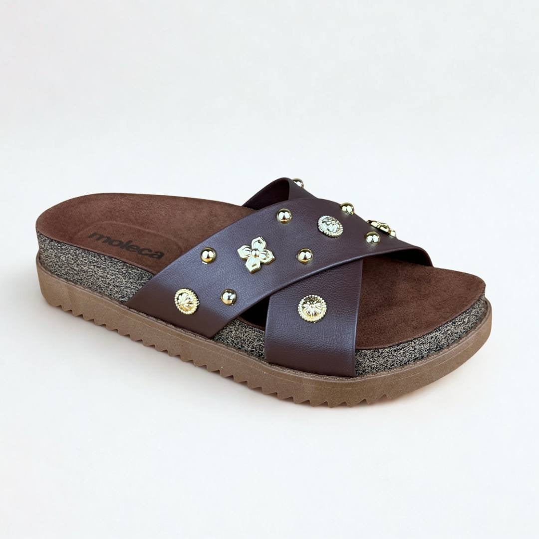 Papete Feminina Moleca Chocolate