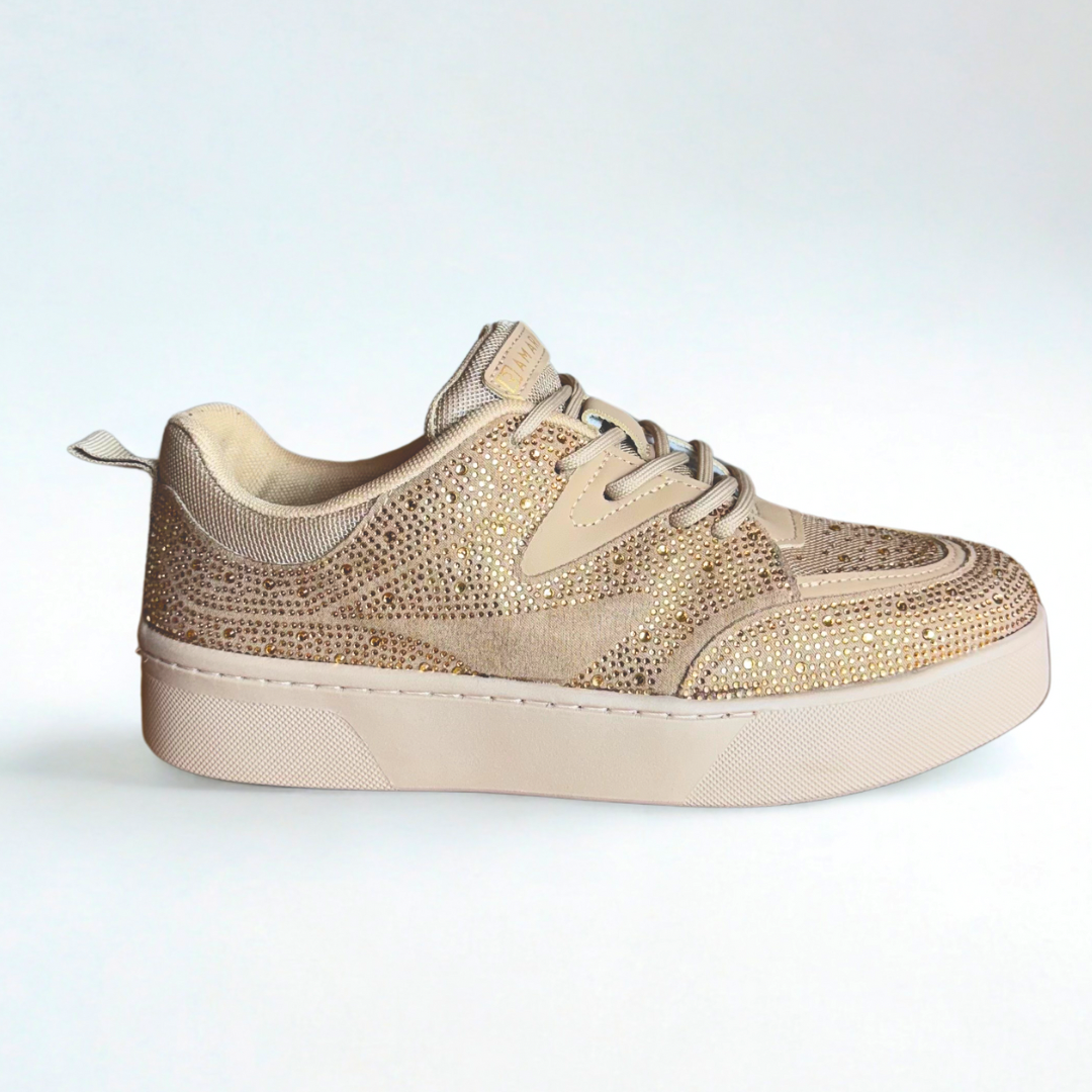 Tenis Ramrim Strass Natural