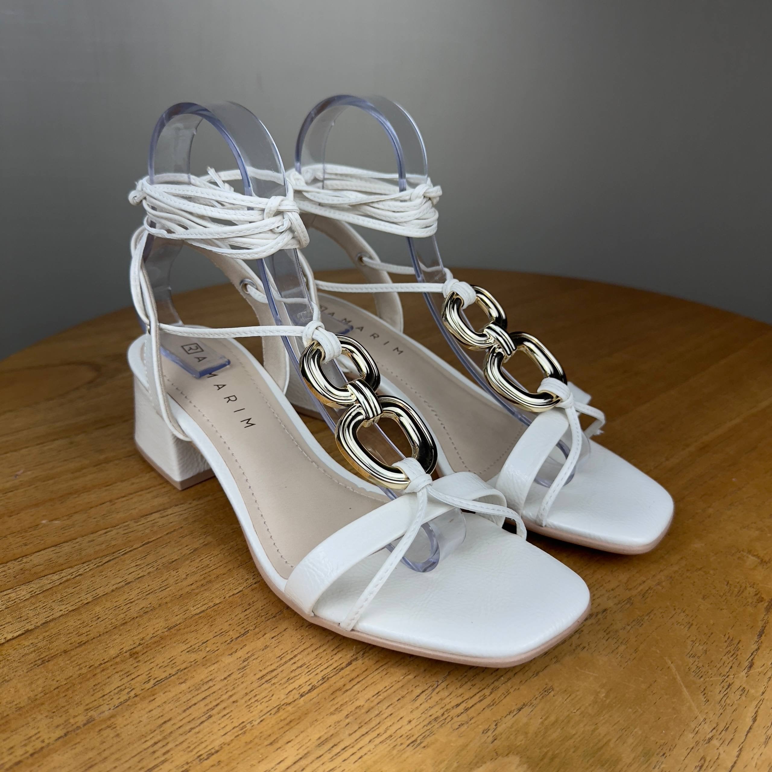 Sandália Ramarim Branca Off White