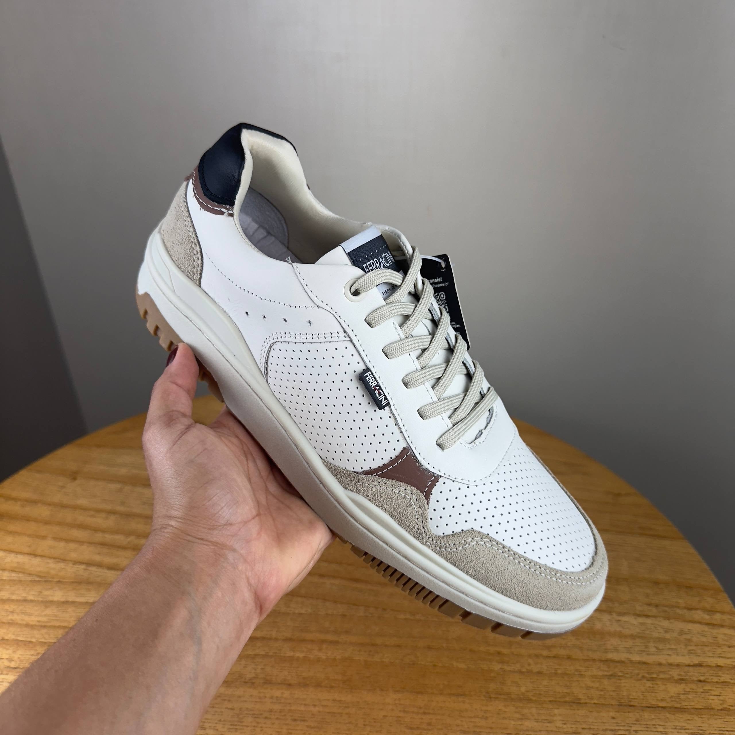 Sapatenis Masculino Ferracini Branco Branco