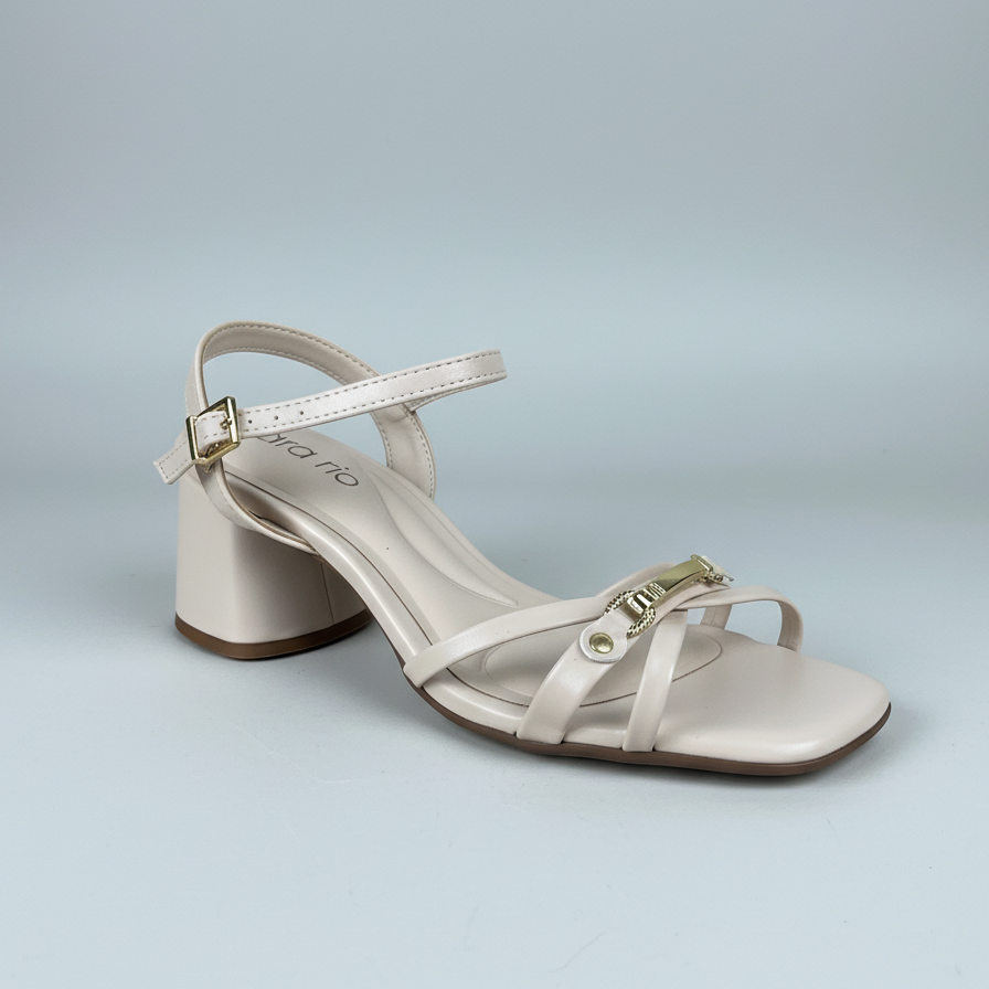 Sandália Feminina Beira Rio Bege