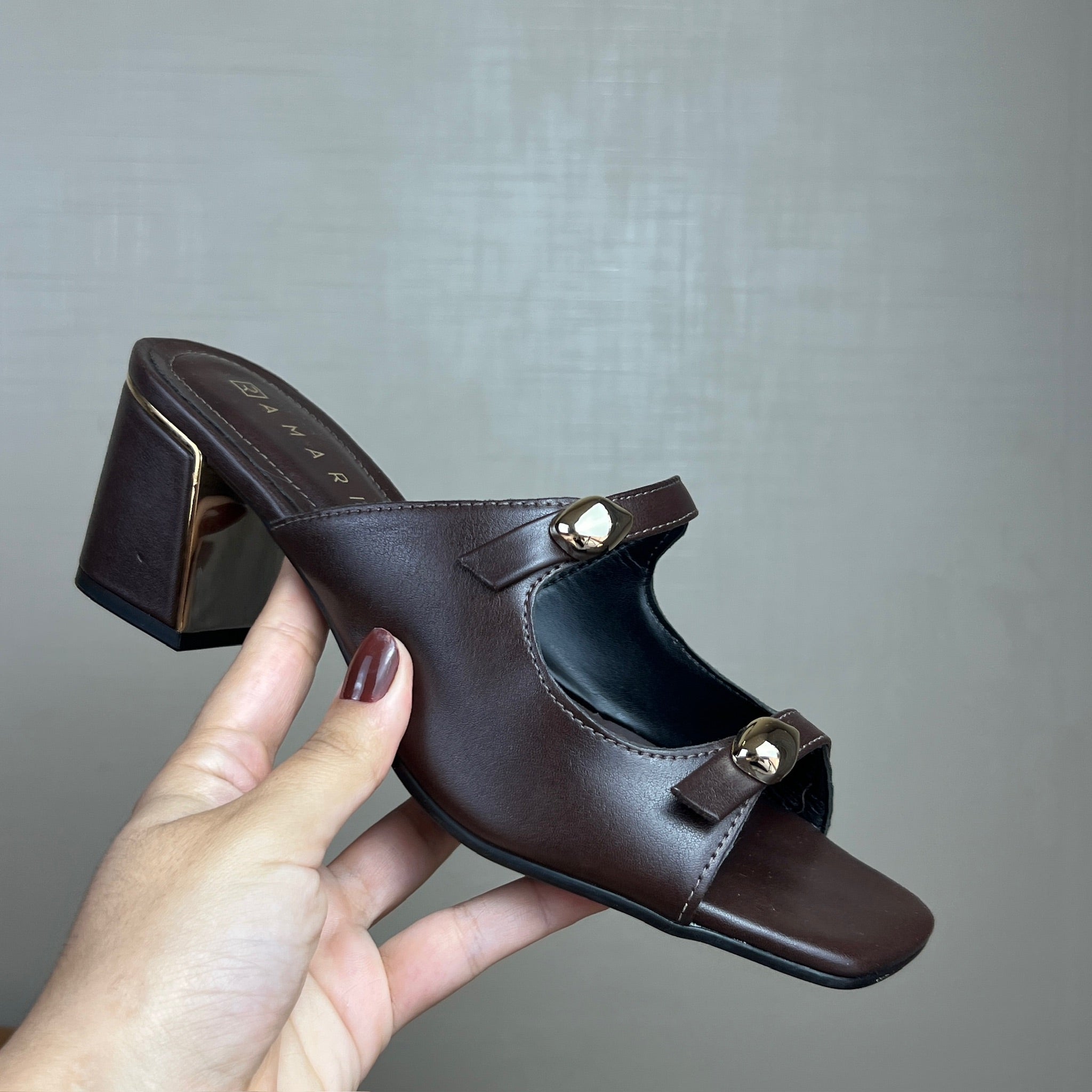 Sandália Feminina Ramarim Malbec Café