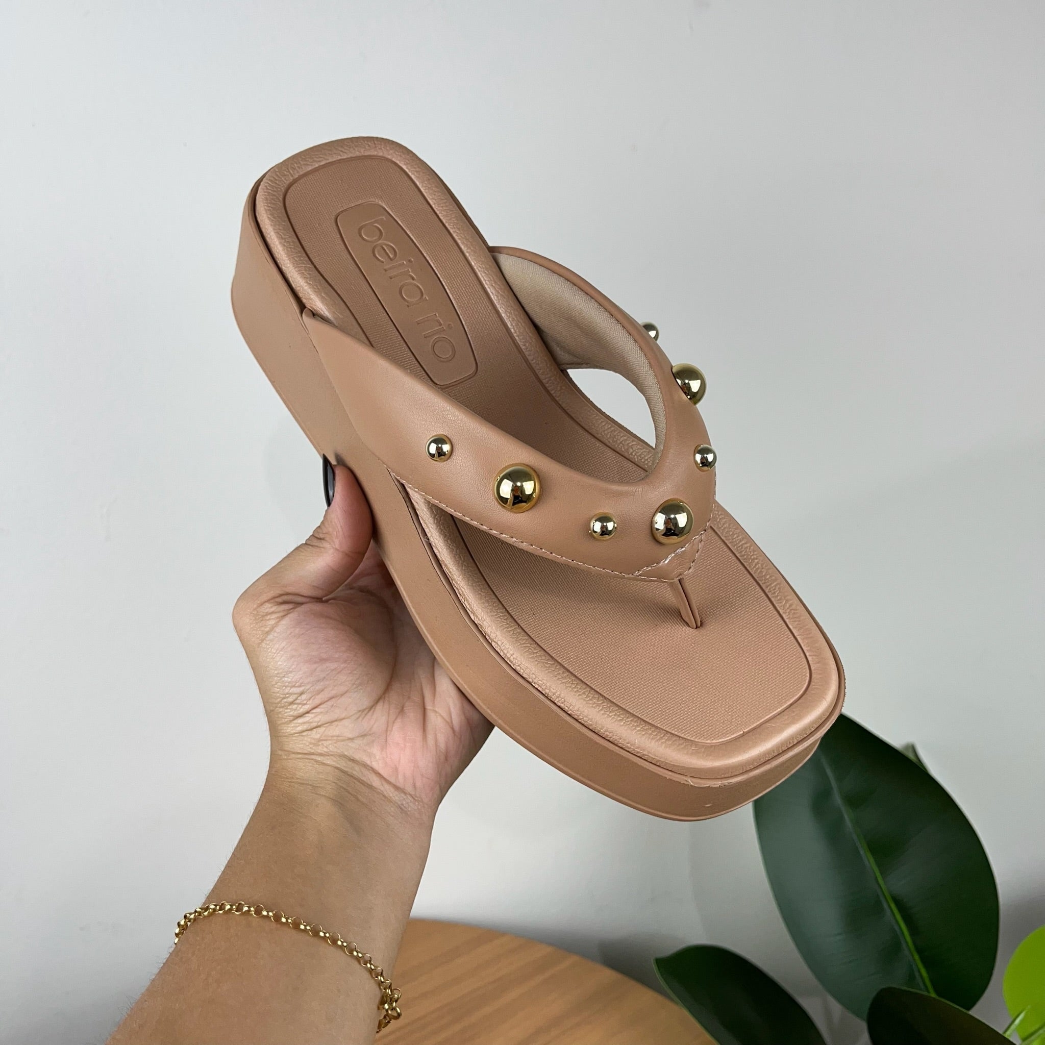 Tamanco Feminino Beira Rio Nude Nude