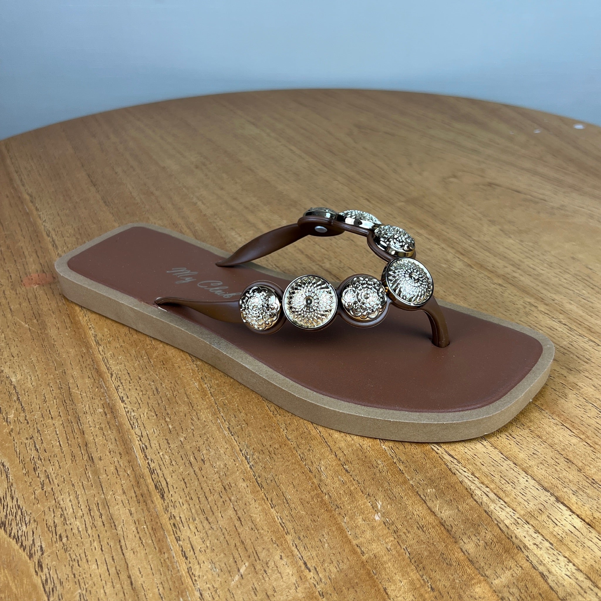 Chinelo Feminino A.b Preto Cafe