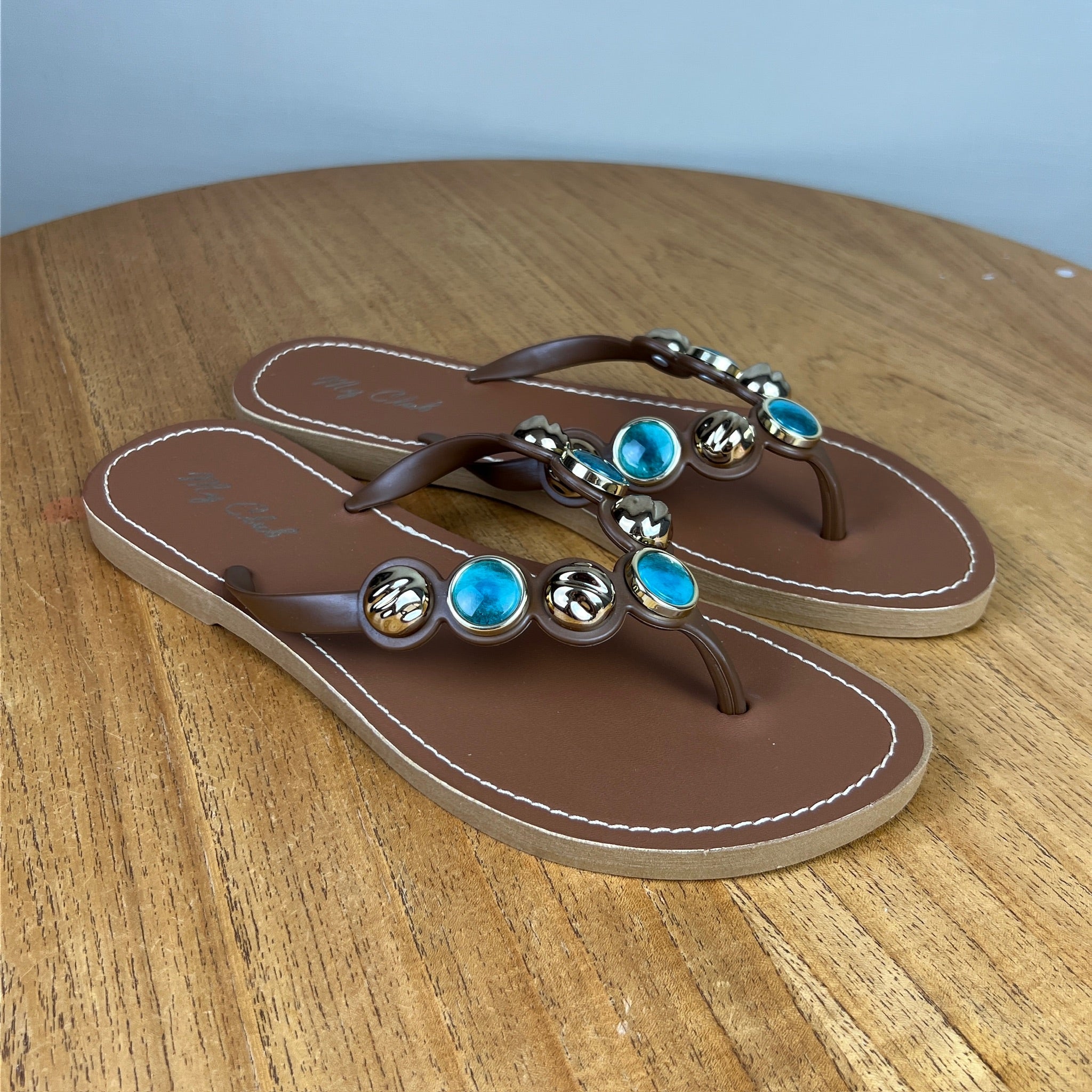 Chinelo Feminino A.b Marrom Café Cafe