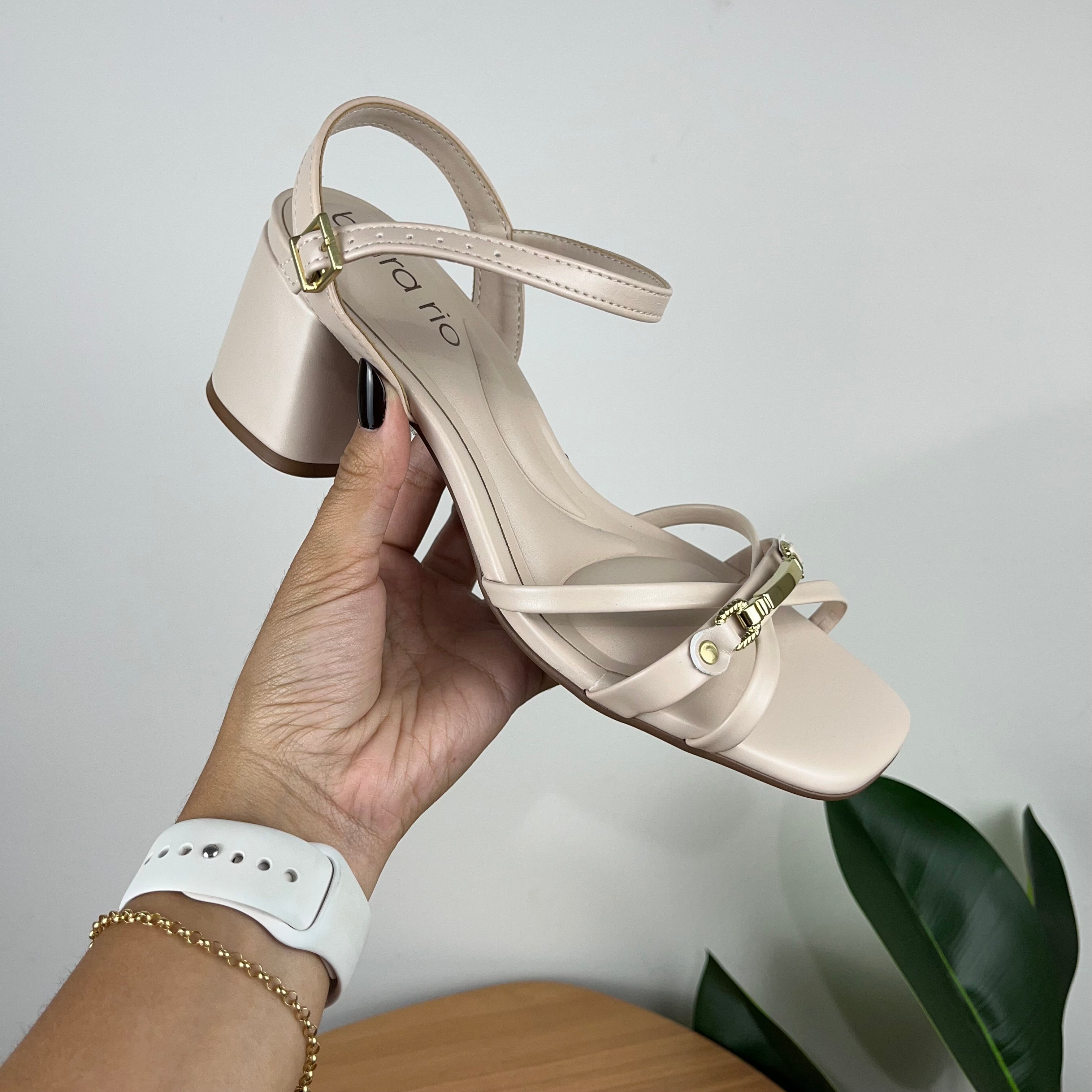 Sandália Feminina Beira Rio Bege