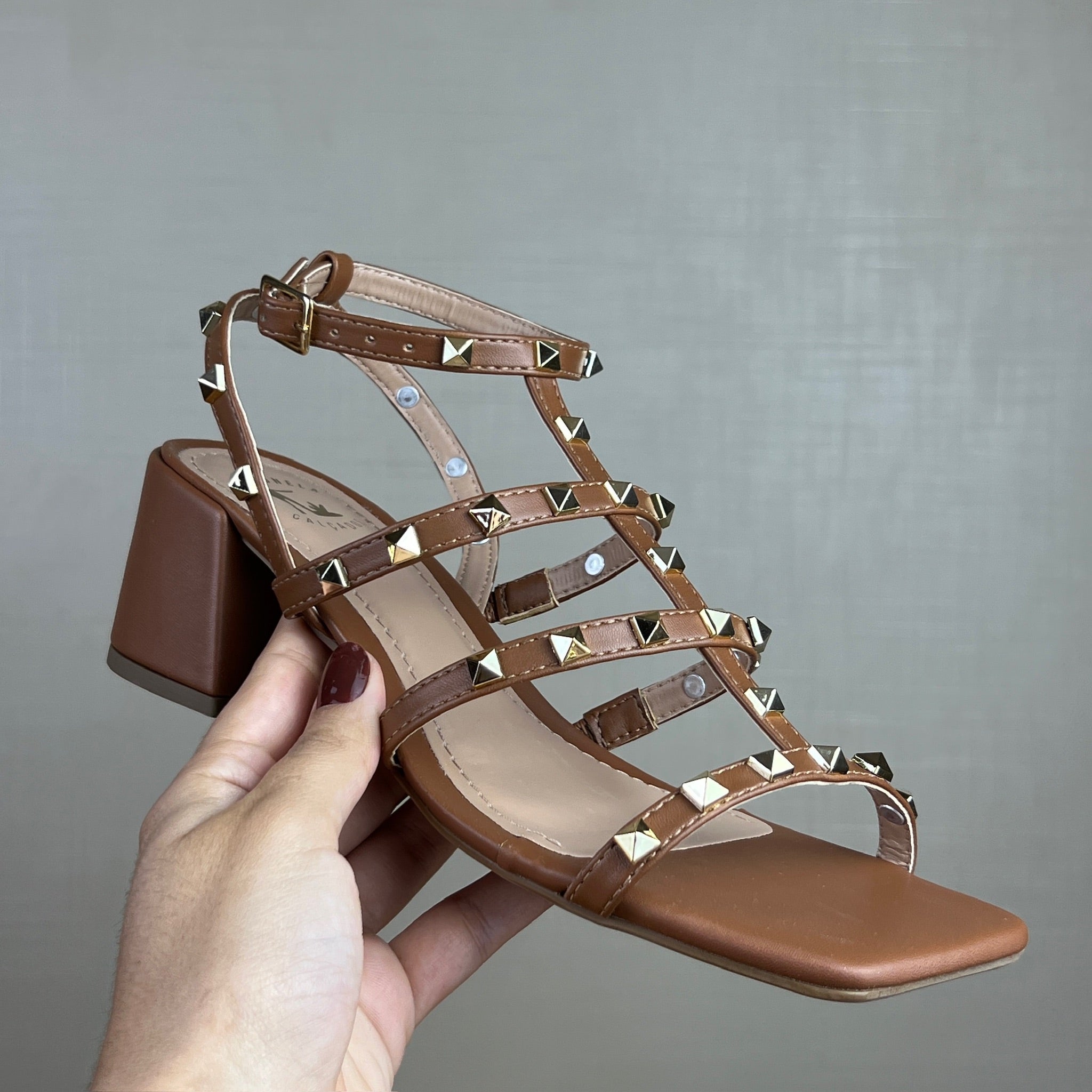 Sandália Feminina A.B Caramelo