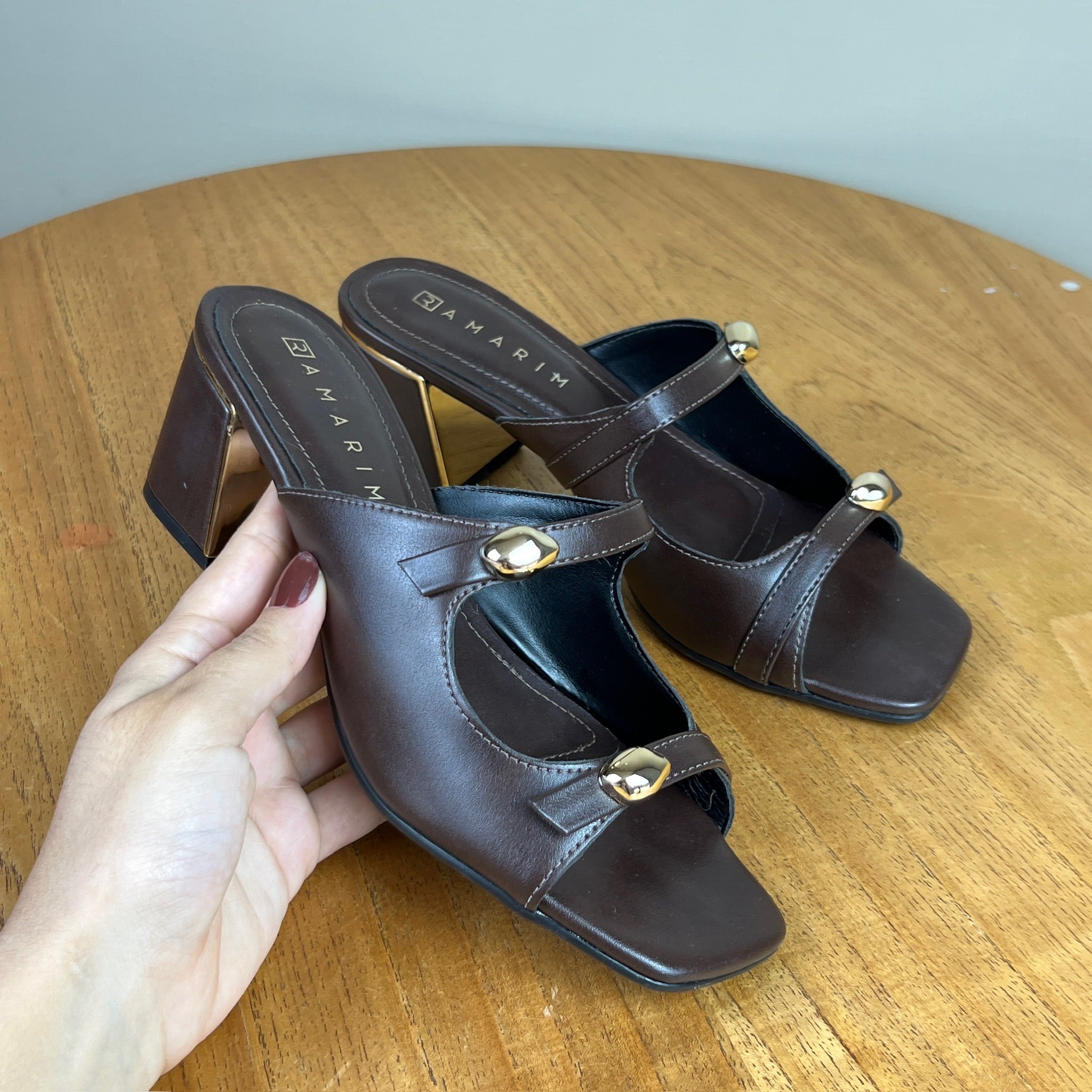 Sandália Feminina Ramarim Malbec Café