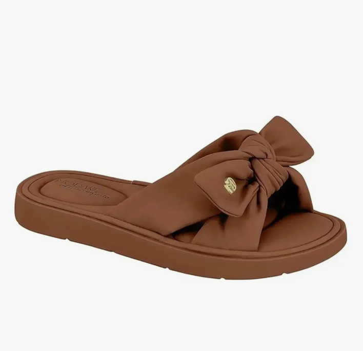 Chinelo Ortopédico Feminino Modare Marrom com Laço