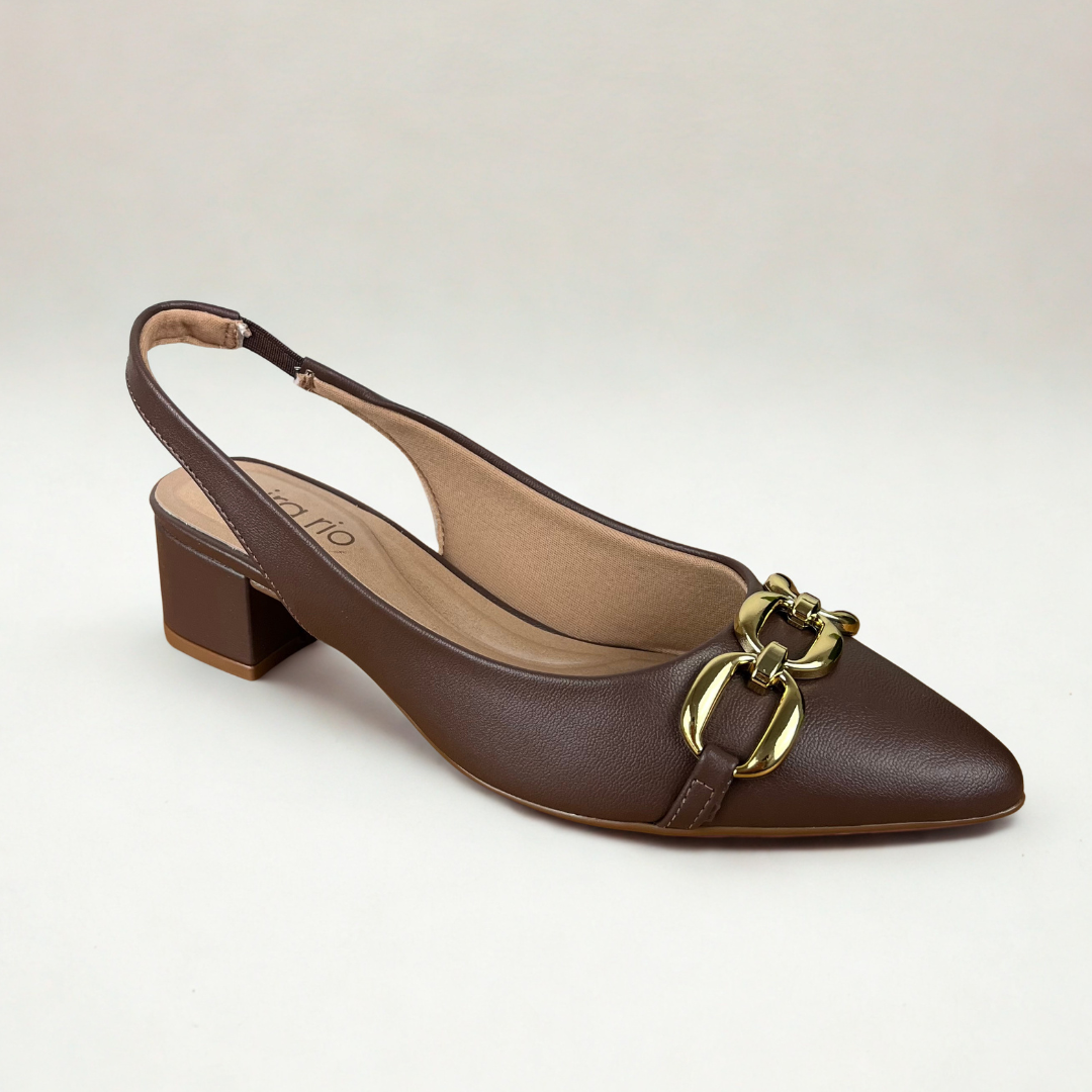 Sandália Scarpin Beira Rio Marrom Café